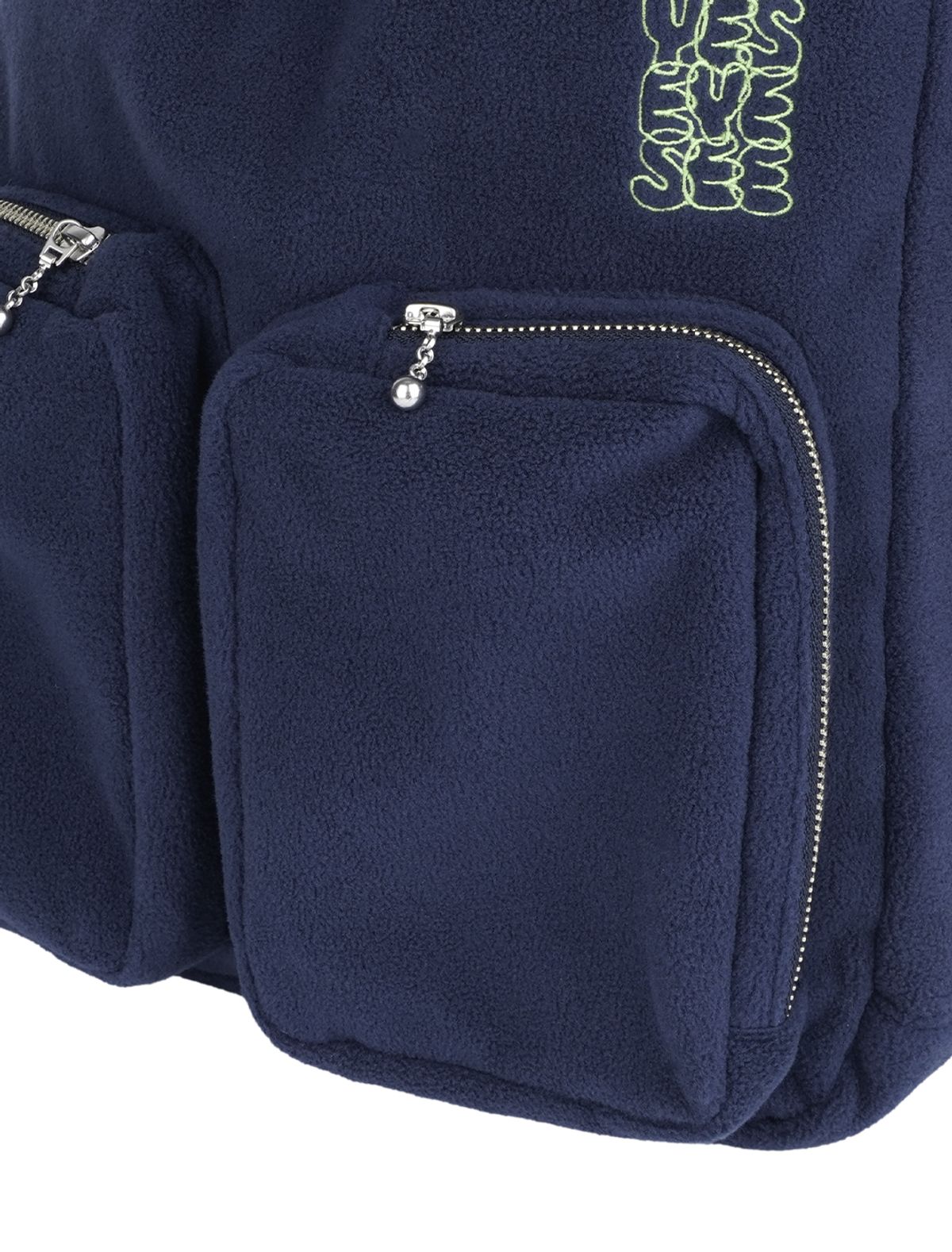 예스아이씨(YESEYESEE) Fleece Drawstring Sack Navy