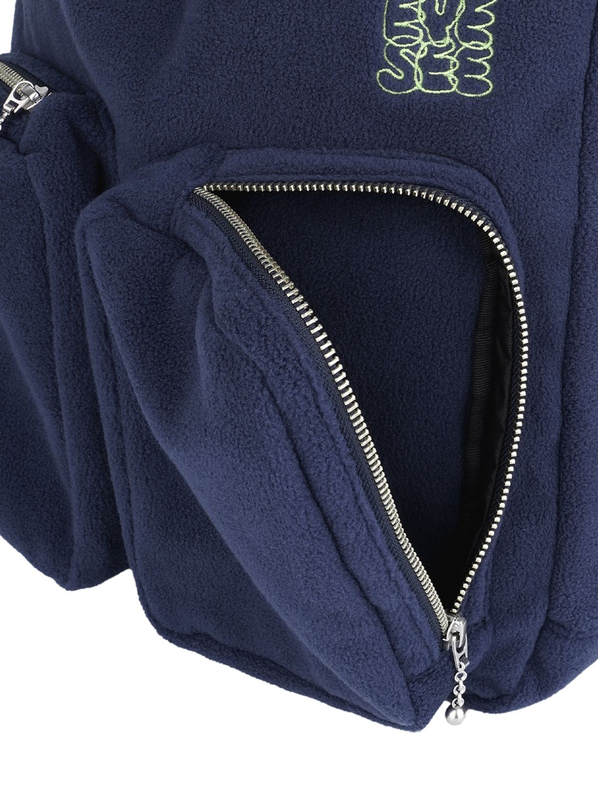 예스아이씨(YESEYESEE) Fleece Drawstring Sack Navy