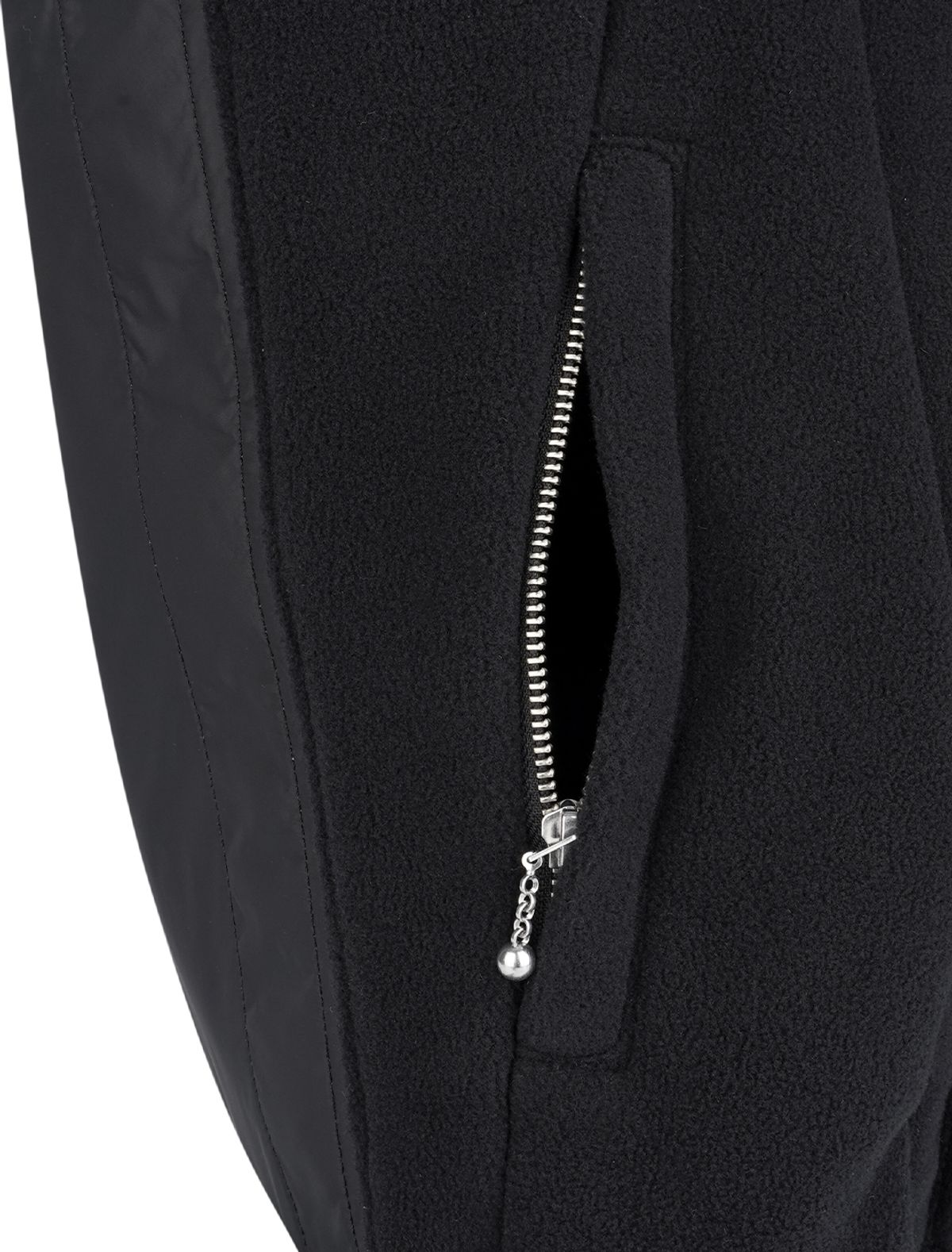 예스아이씨(YESEYESEE) Fleece Drawstring Sack Black