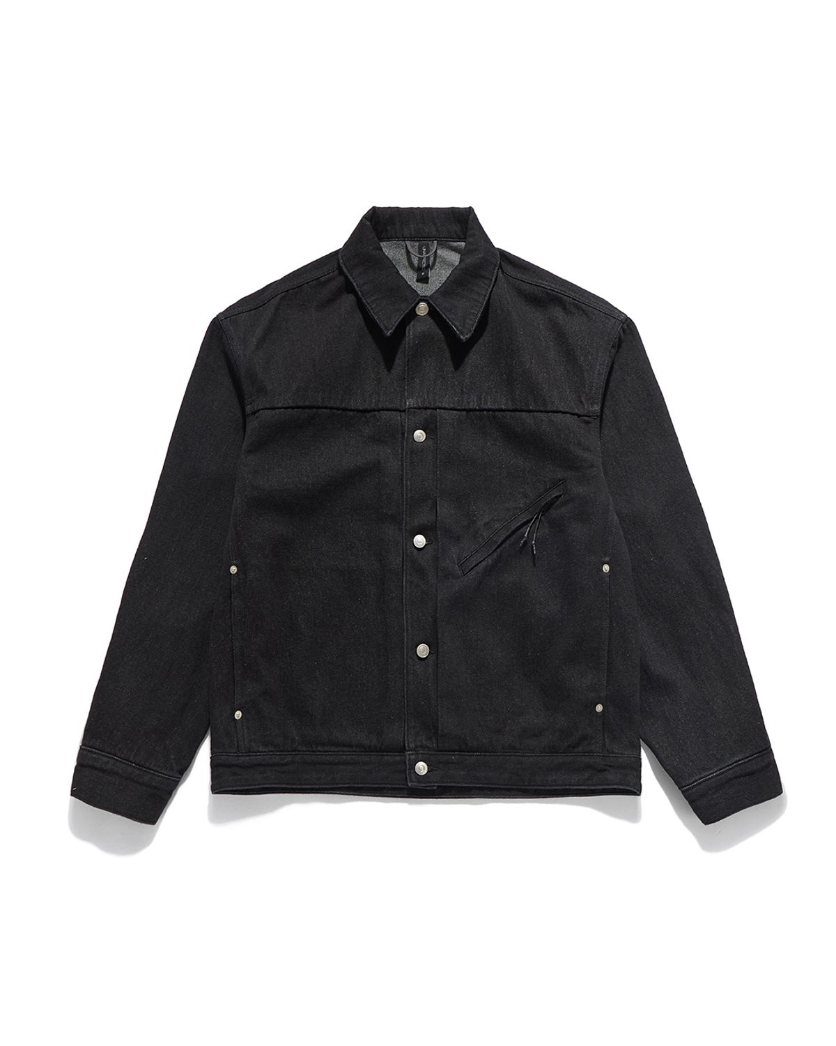 언어펙티드 에센셜(UNAFFECTED ESSENTIAL) TRUCKER JACKET / BLACK