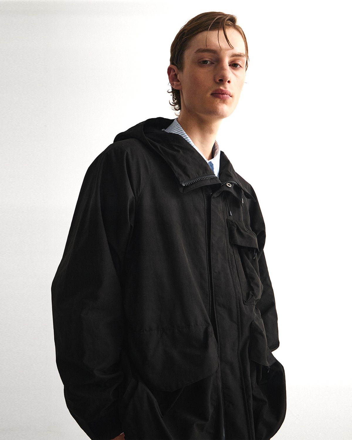 언어펙티드 에센셜(UNAFFECTED ESSENTIAL) HOODED FIELD PARKA / BLACK