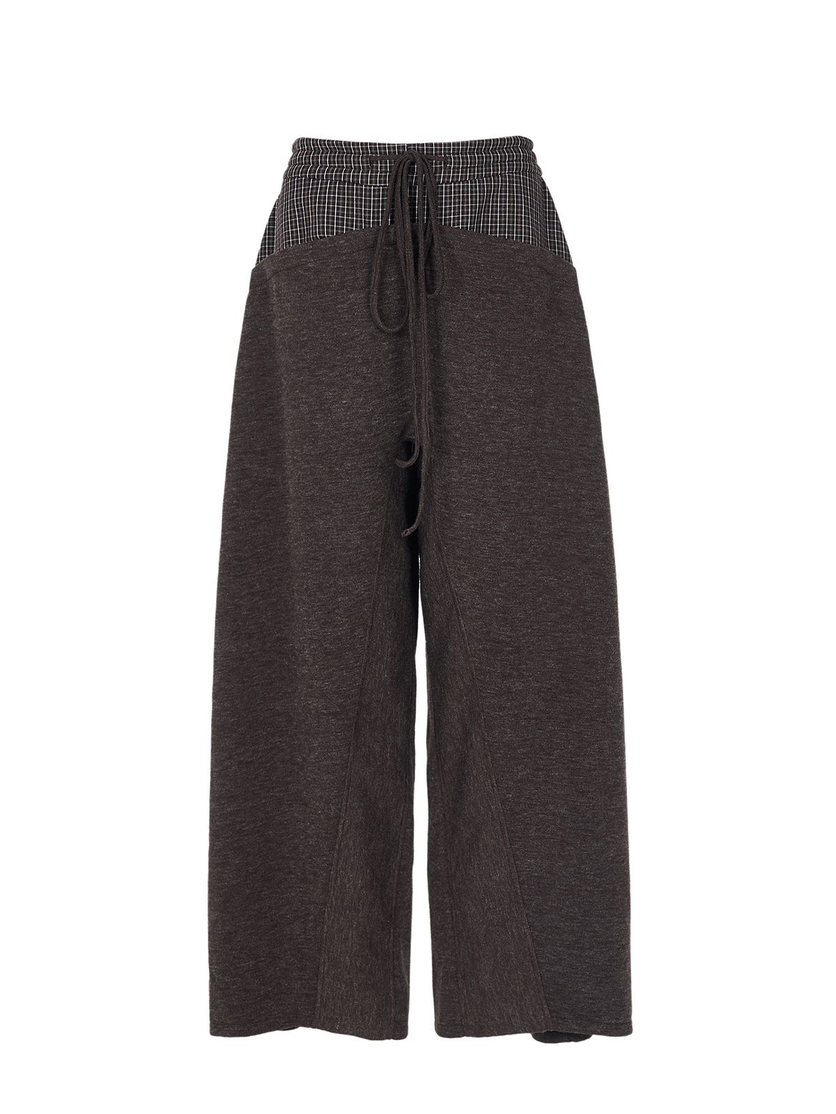 그로운 낫올드(GROWN NOTOLD) Burry*Check sweatpants _ Brown / Gray