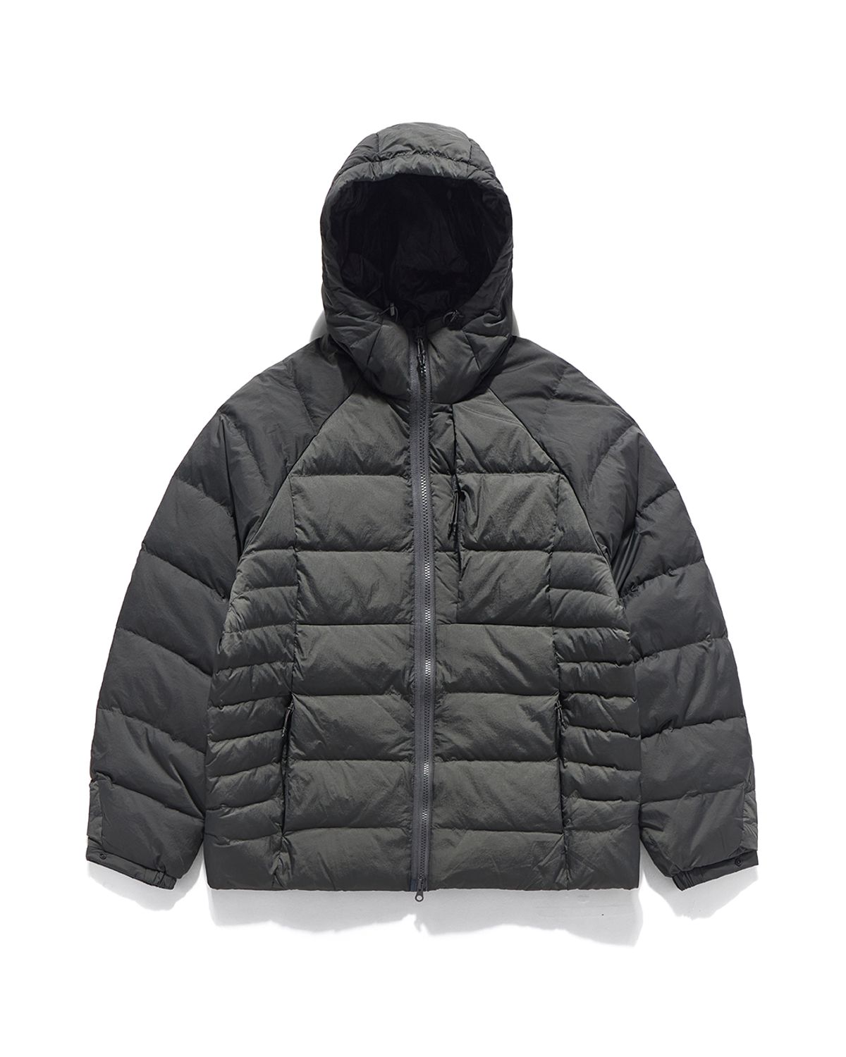 언어펙티드 에센셜(UNAFFECTED ESSENTIAL) LIGHT HOODED DOWN JUMPER / CHARCOAL