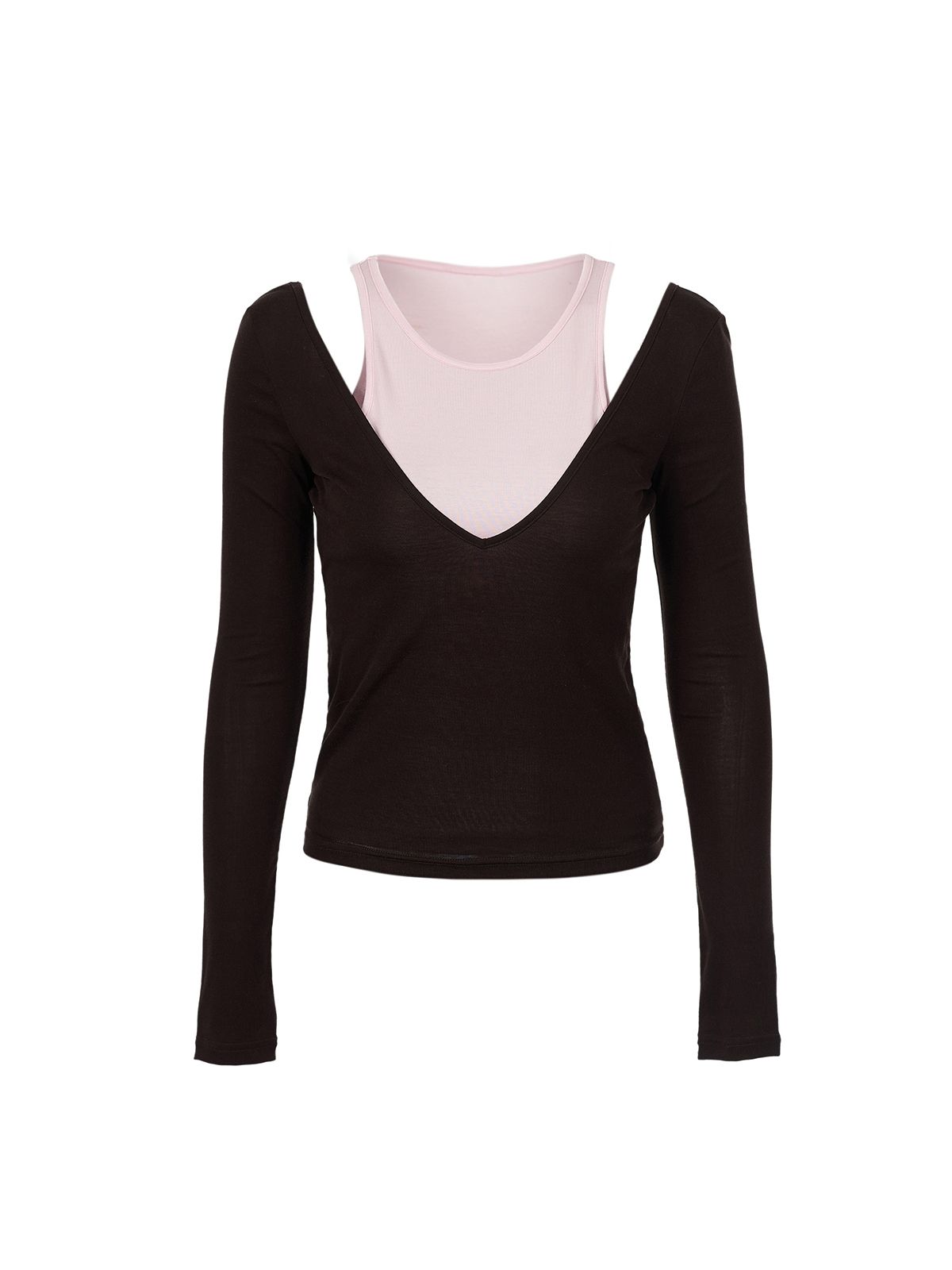 그로운 낫올드(GROWN NOTOLD) Fip*Layered top _ White / Black