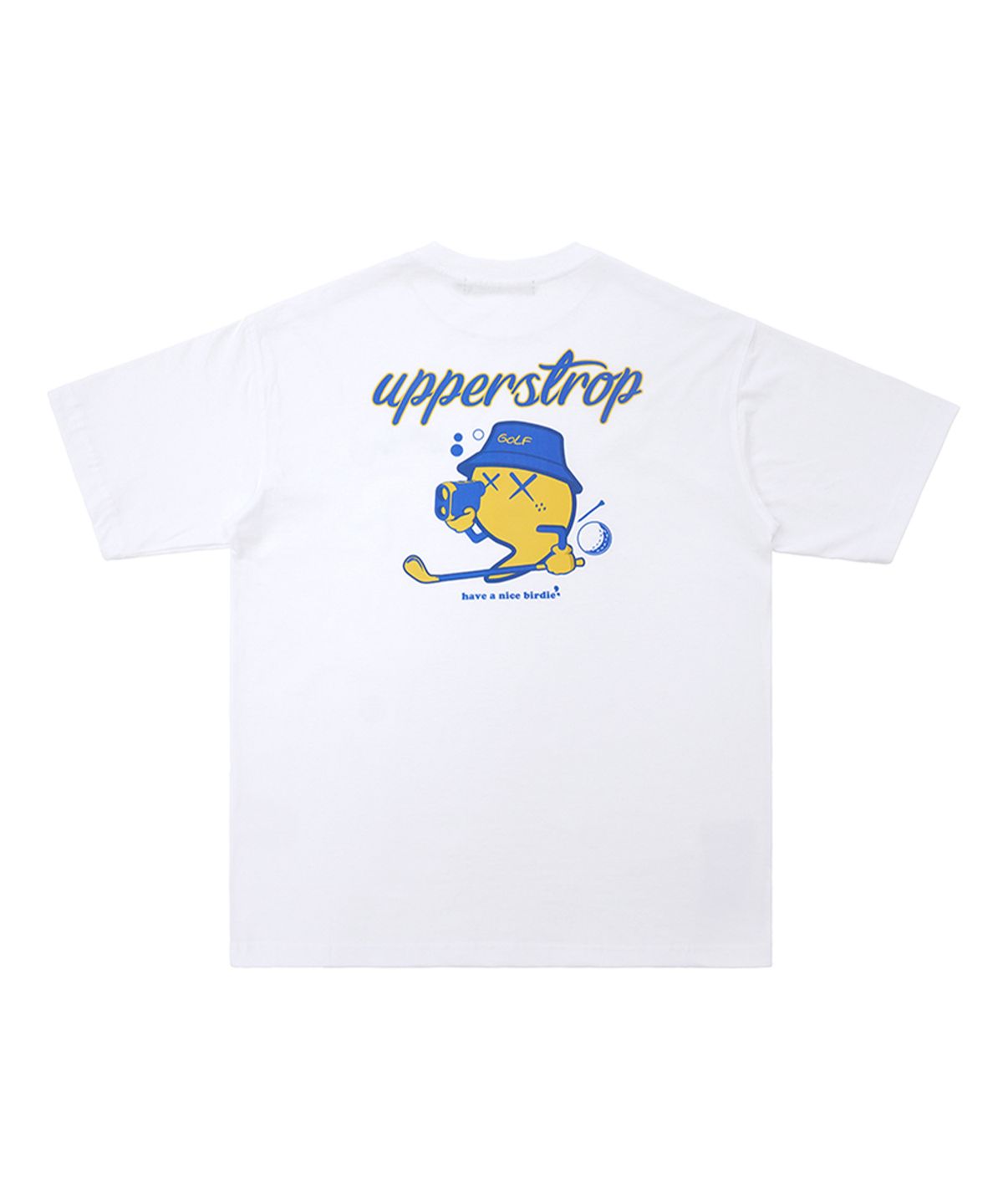 어퍼스트롭(UPPERSTROP) [UP3057] UPST GOLF 라운딩 콤마 반팔티셔츠 화이트