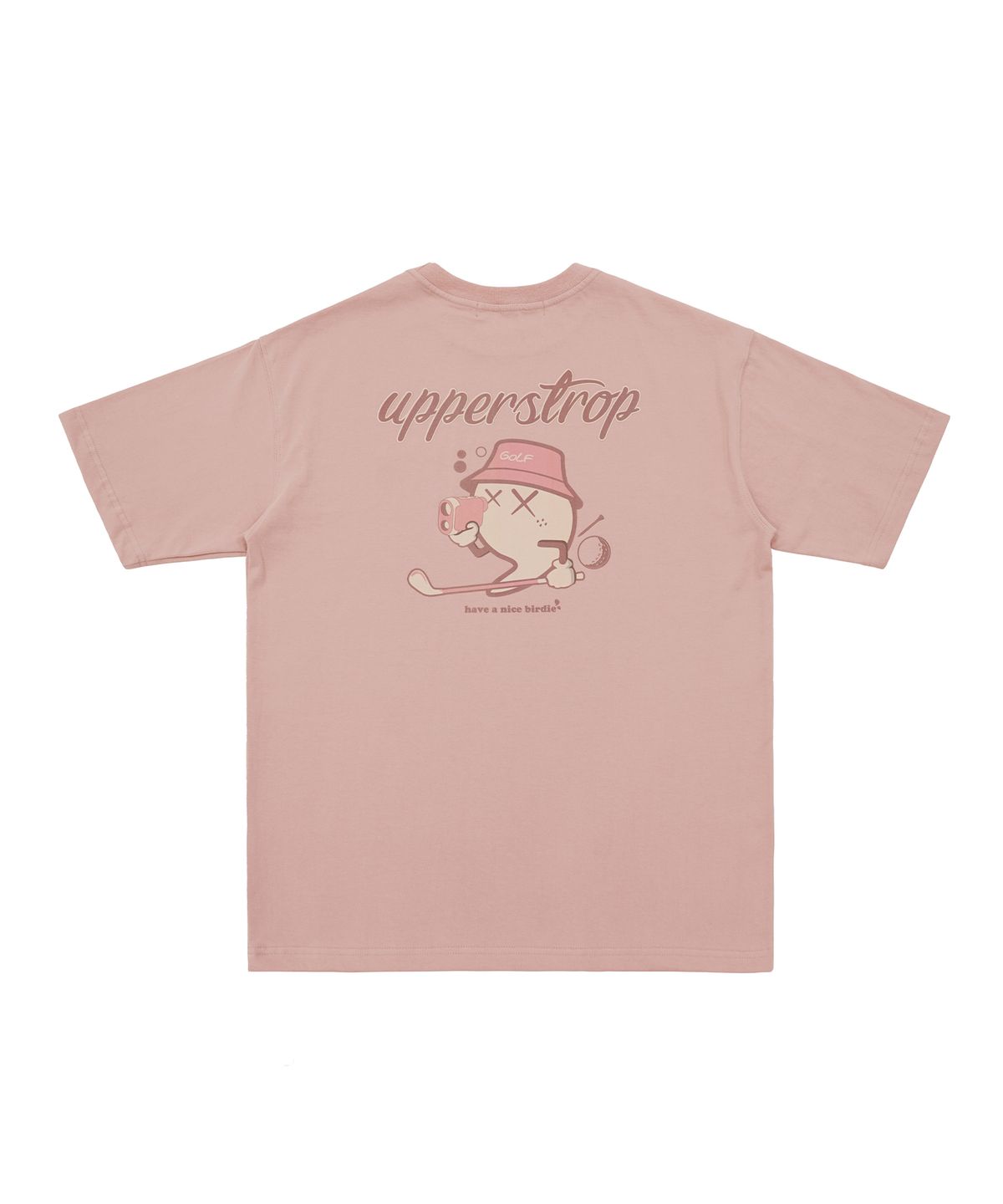 어퍼스트롭(UPPERSTROP) [UP3060] UPST GOLF 라운딩 콤마 반팔티셔츠 핑크