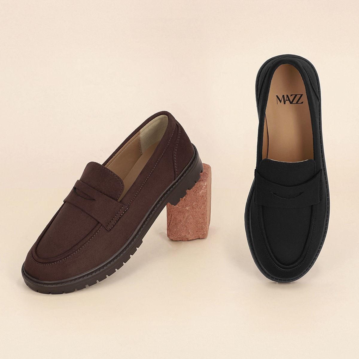 엘칸토(ELCANTO) 마쯔 여성 캐주얼 스웨이드 페니로퍼 3cm LCWC72M54V