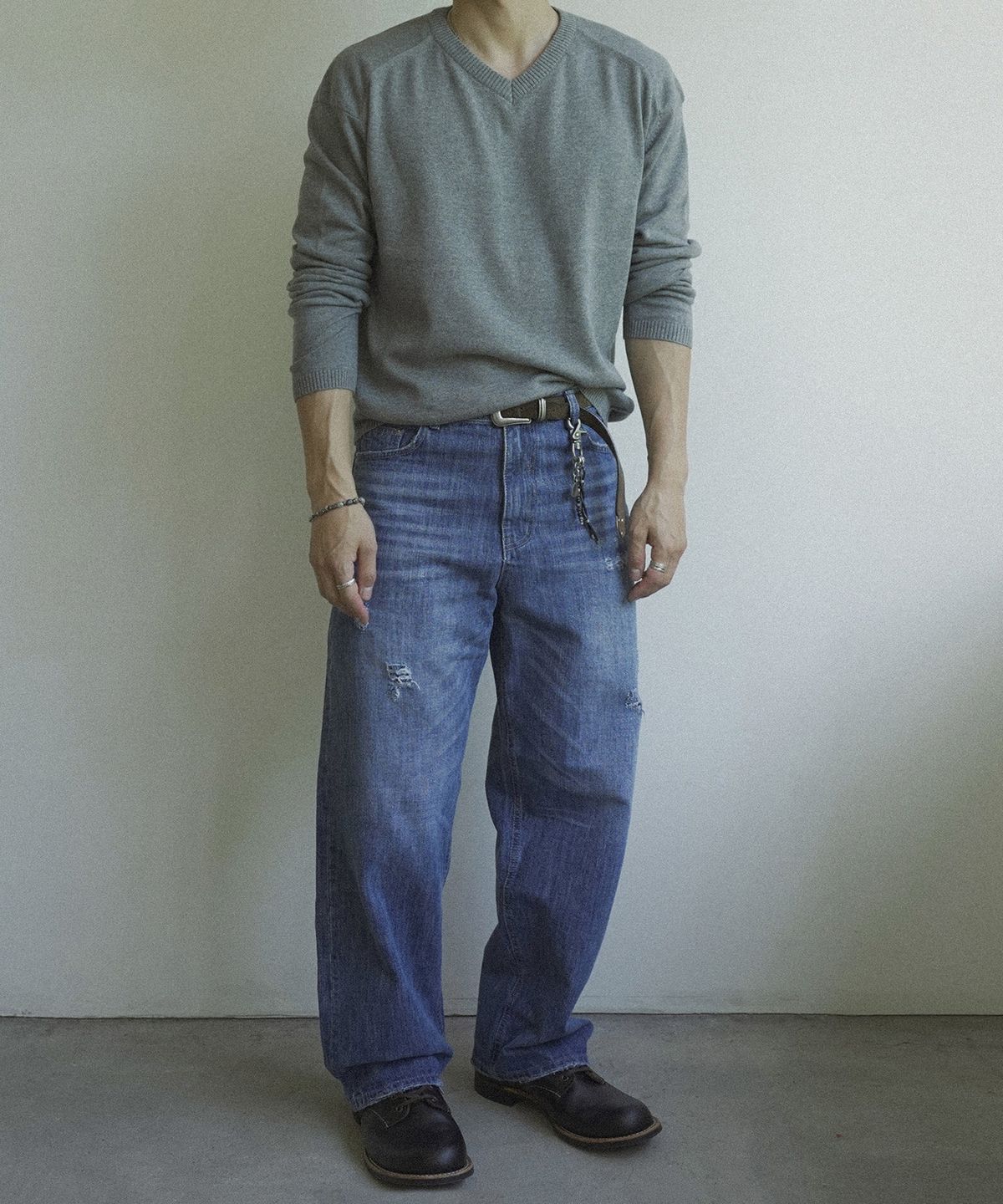 시도(SIIIIDO) TESS DAMAGED TT ESSENTIAL DENIM JEANS #1
