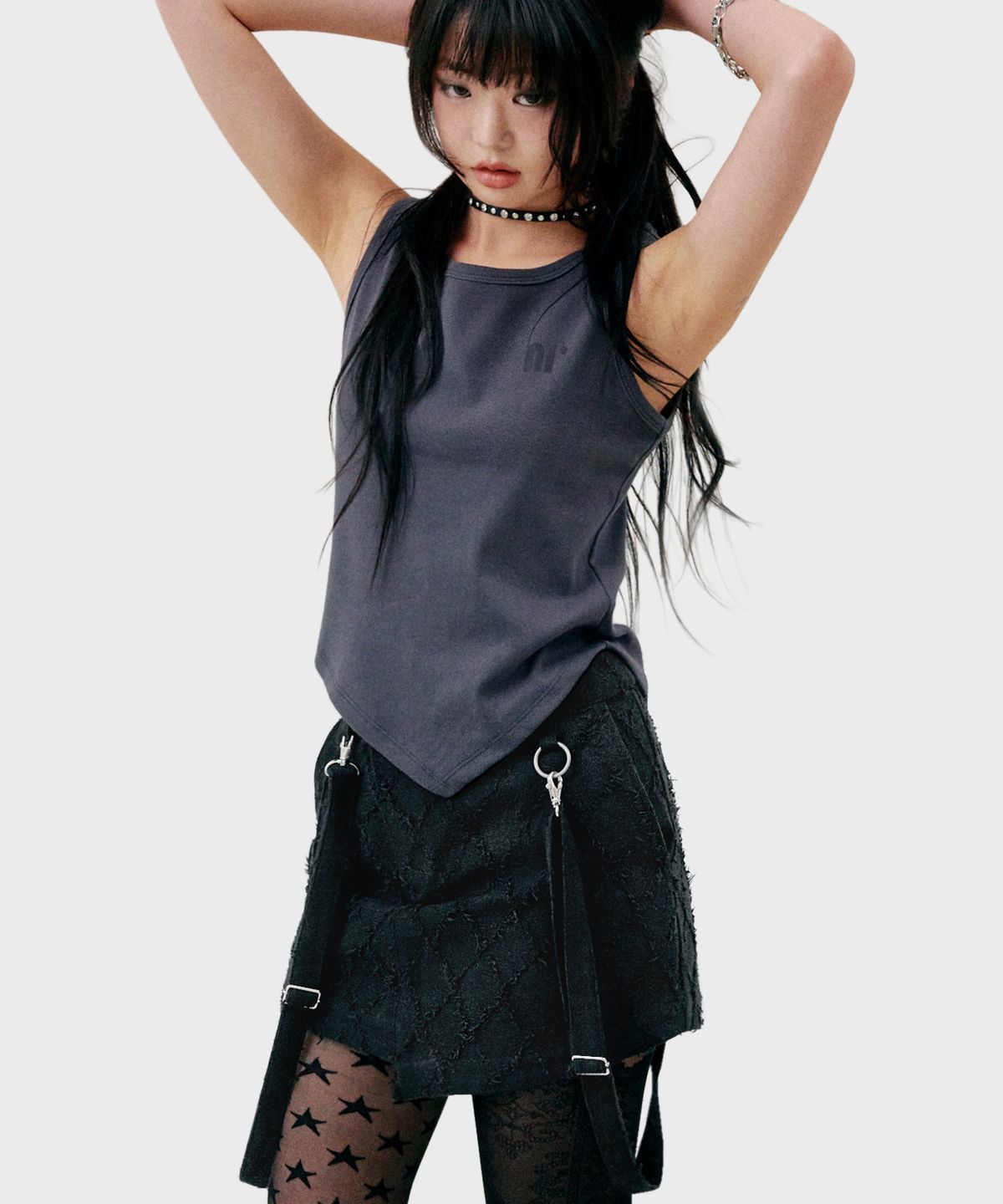 닐링(NILLRING) S06.00 Suspender mini skirt