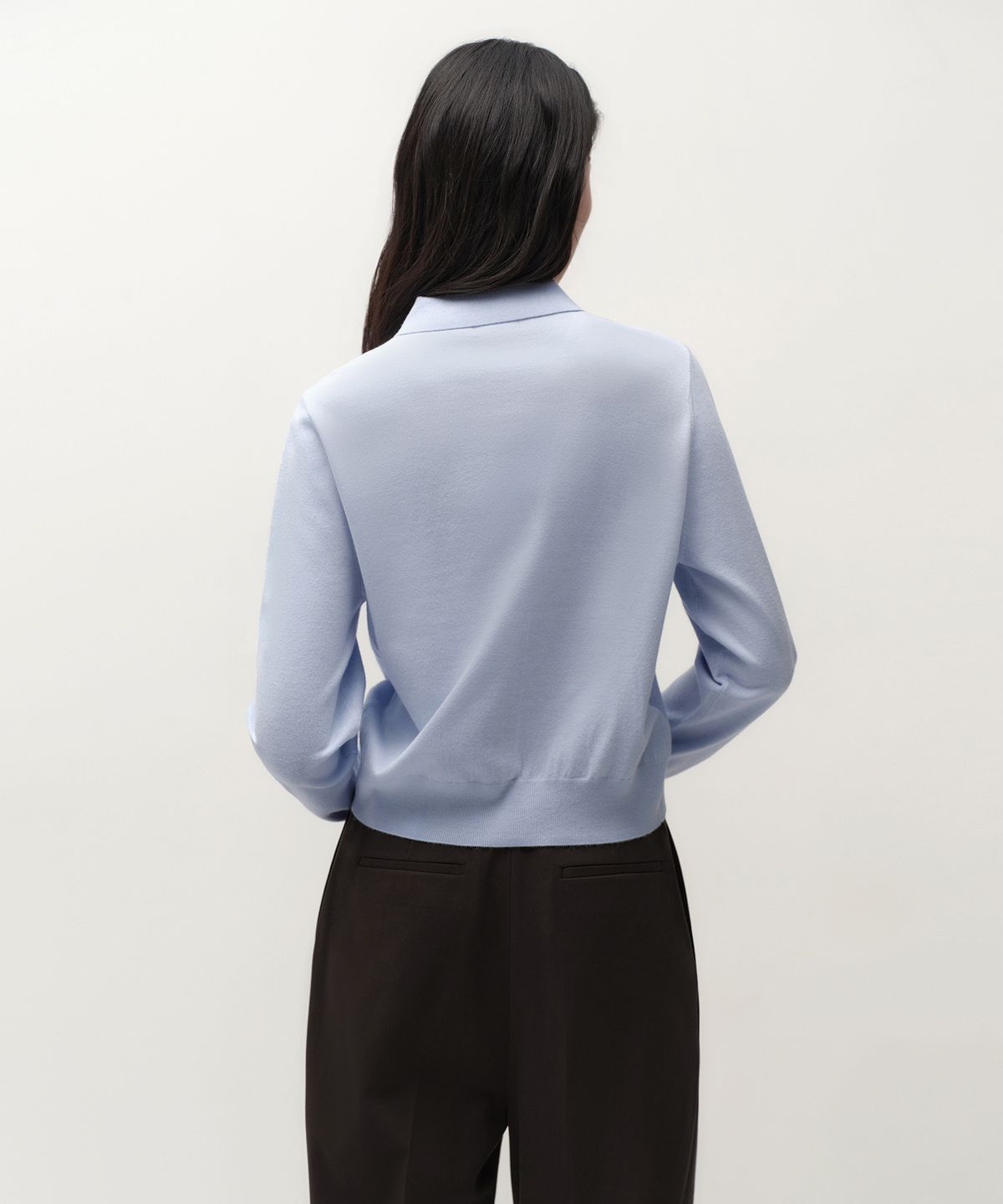 무신사 스탠다드 우먼(MUSINSA STANDARD WOMAN) 우먼즈 에센셜 칼라드 가디건 [스카이 블루]