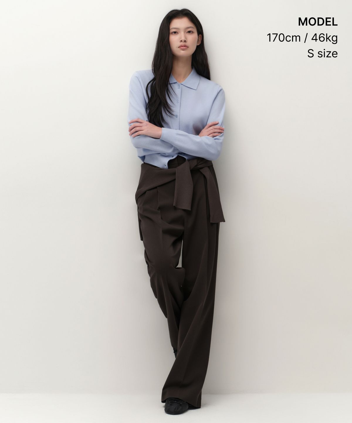 무신사 스탠다드 우먼(MUSINSA STANDARD WOMAN) 우먼즈 에센셜 칼라드 가디건 [스카이 블루]