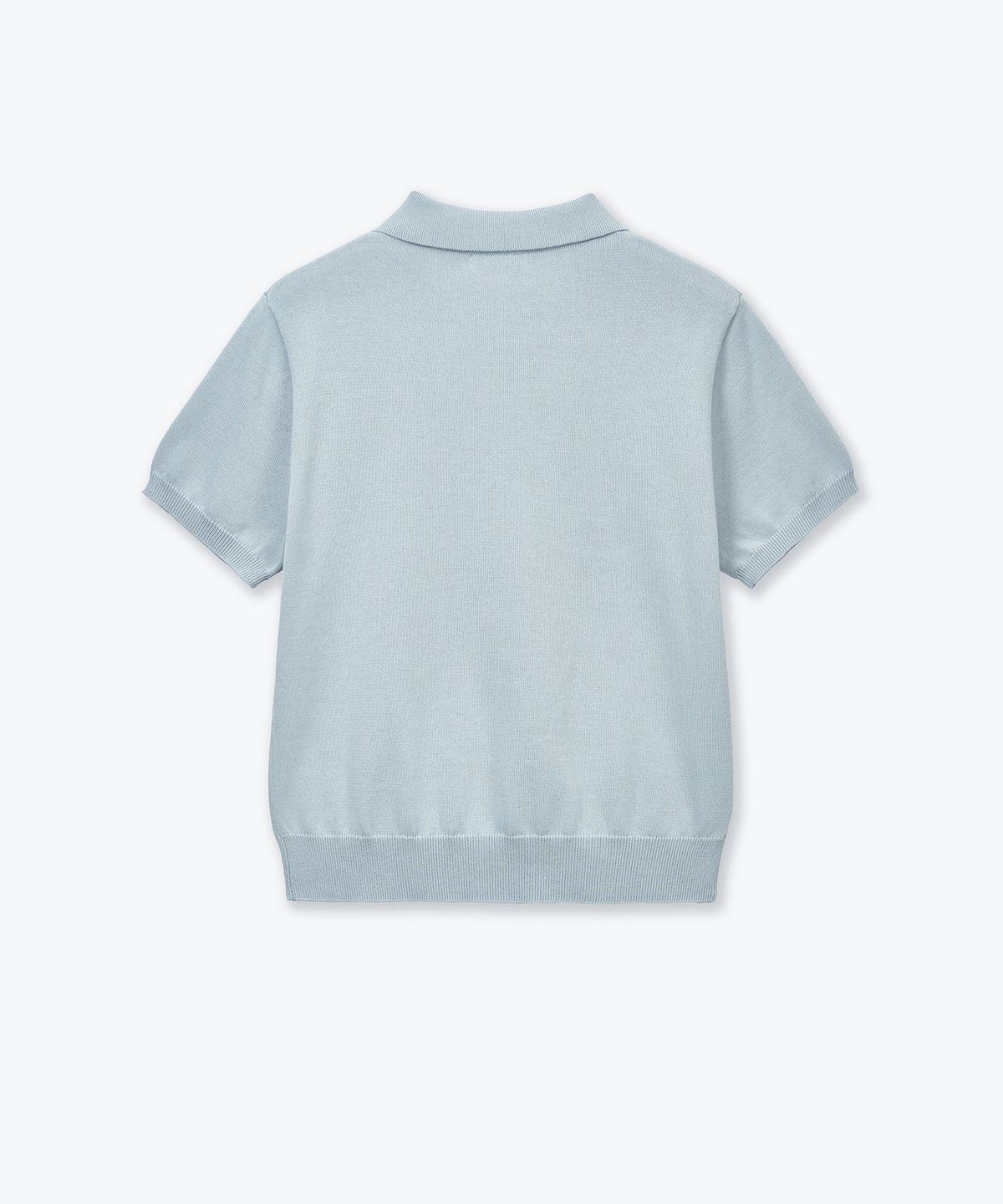 무신사 스탠다드 키즈(MUSINSA STANDARD KIDS) 워셔블 수피마 코튼 니티드 폴로 셔츠 [애쉬 라이트 블루]