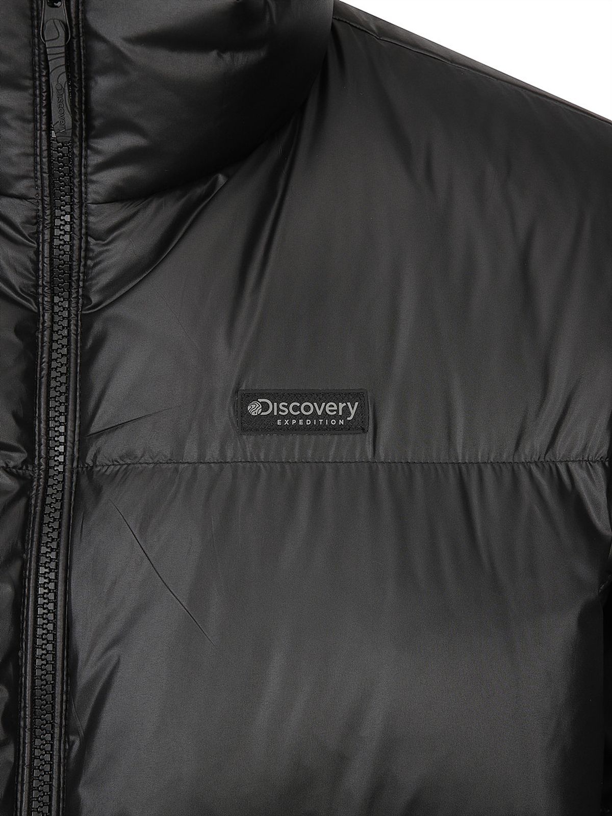 디스커버리 익스페디션(DISCOVERY EXPEDITION) 유니 반슬리 다운 숏패딩 (Neon Black)