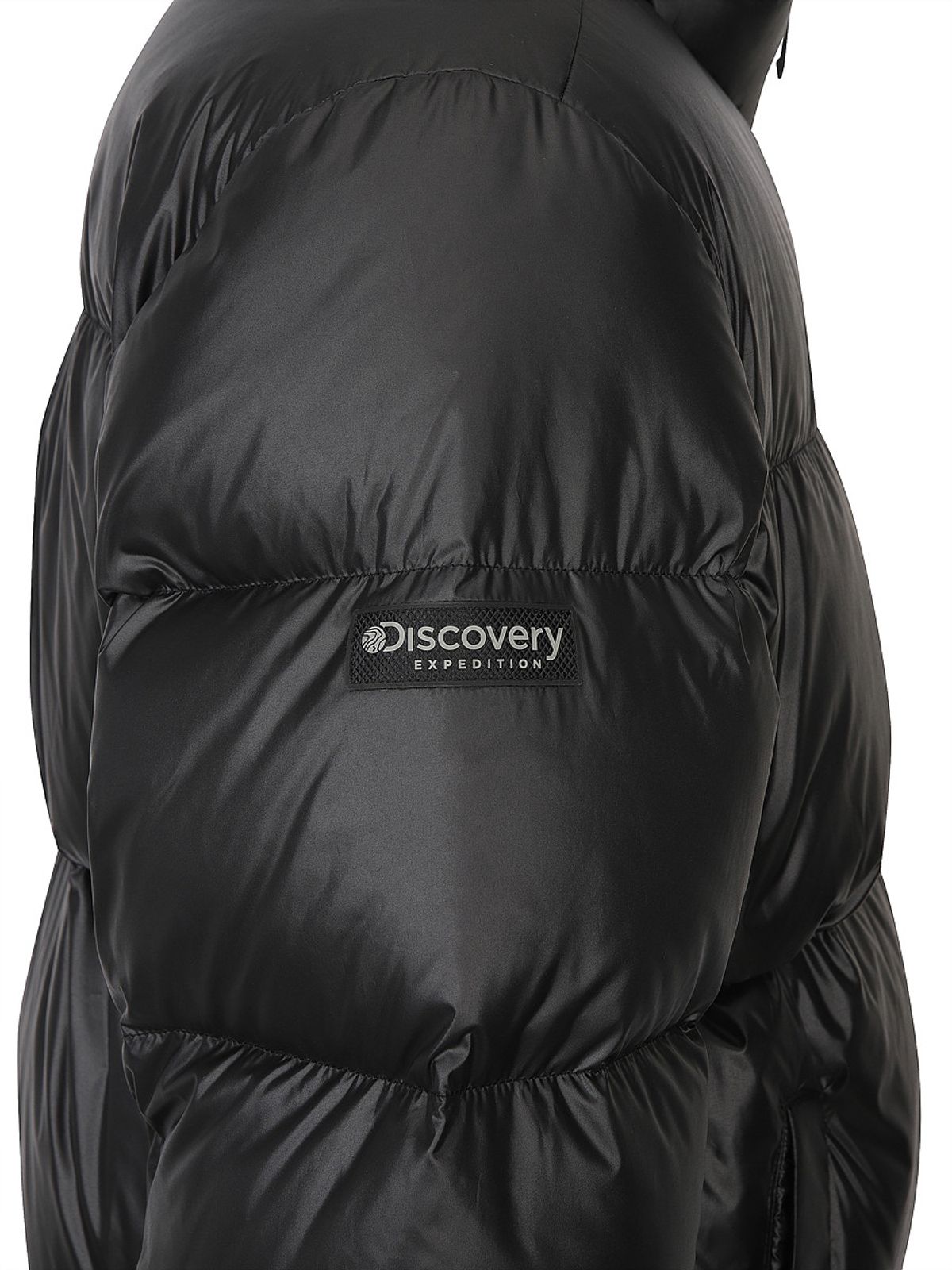 디스커버리 익스페디션(DISCOVERY EXPEDITION) 유니 반슬리 다운 숏패딩 (Neon Black)