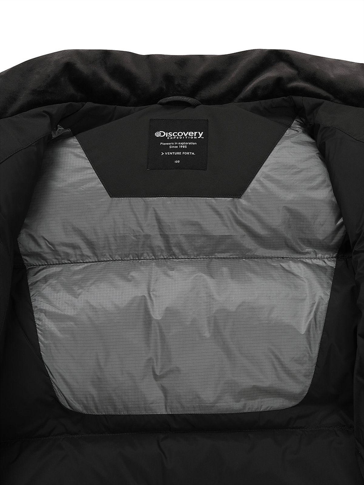 디스커버리 익스페디션(DISCOVERY EXPEDITION) 유니 반슬리 다운 숏패딩 (Ptn.Grey)