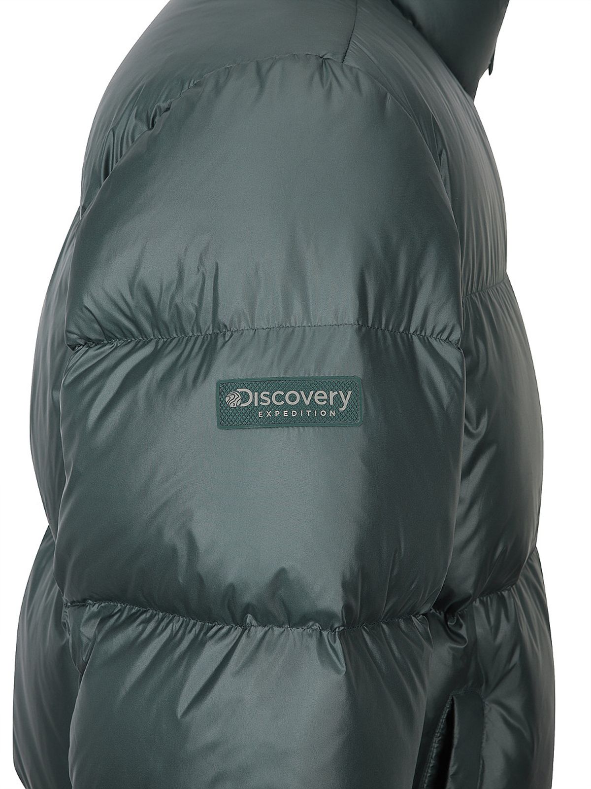 디스커버리 익스페디션(DISCOVERY EXPEDITION) 유니 반슬리 다운 숏패딩 (N/TURQUOISE)