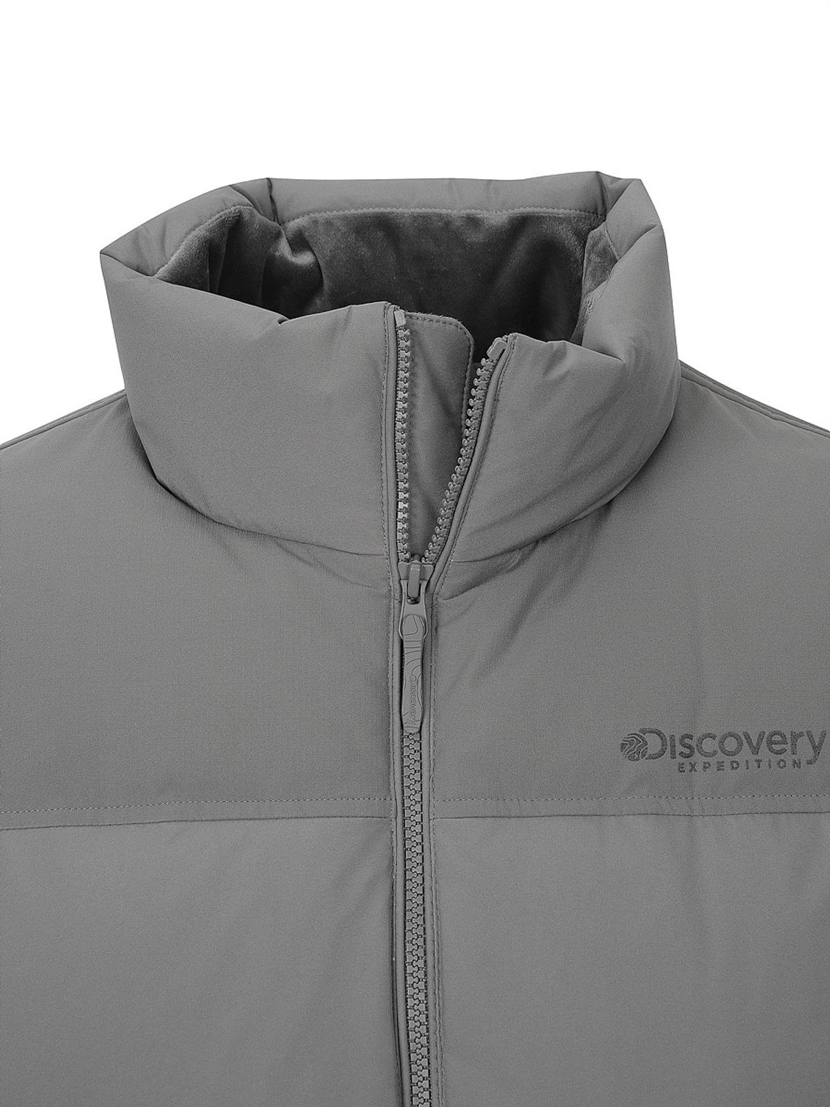 디스커버리 익스페디션(DISCOVERY EXPEDITION) 유니 반슬리 다운 숏패딩 (GREY)