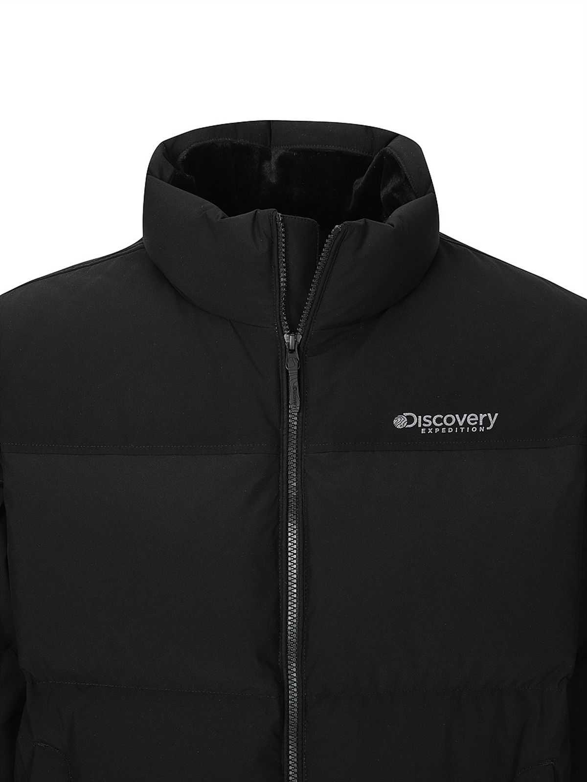 디스커버리 익스페디션(DISCOVERY EXPEDITION) 유니 반슬리 다운 숏패딩 (BLACK)