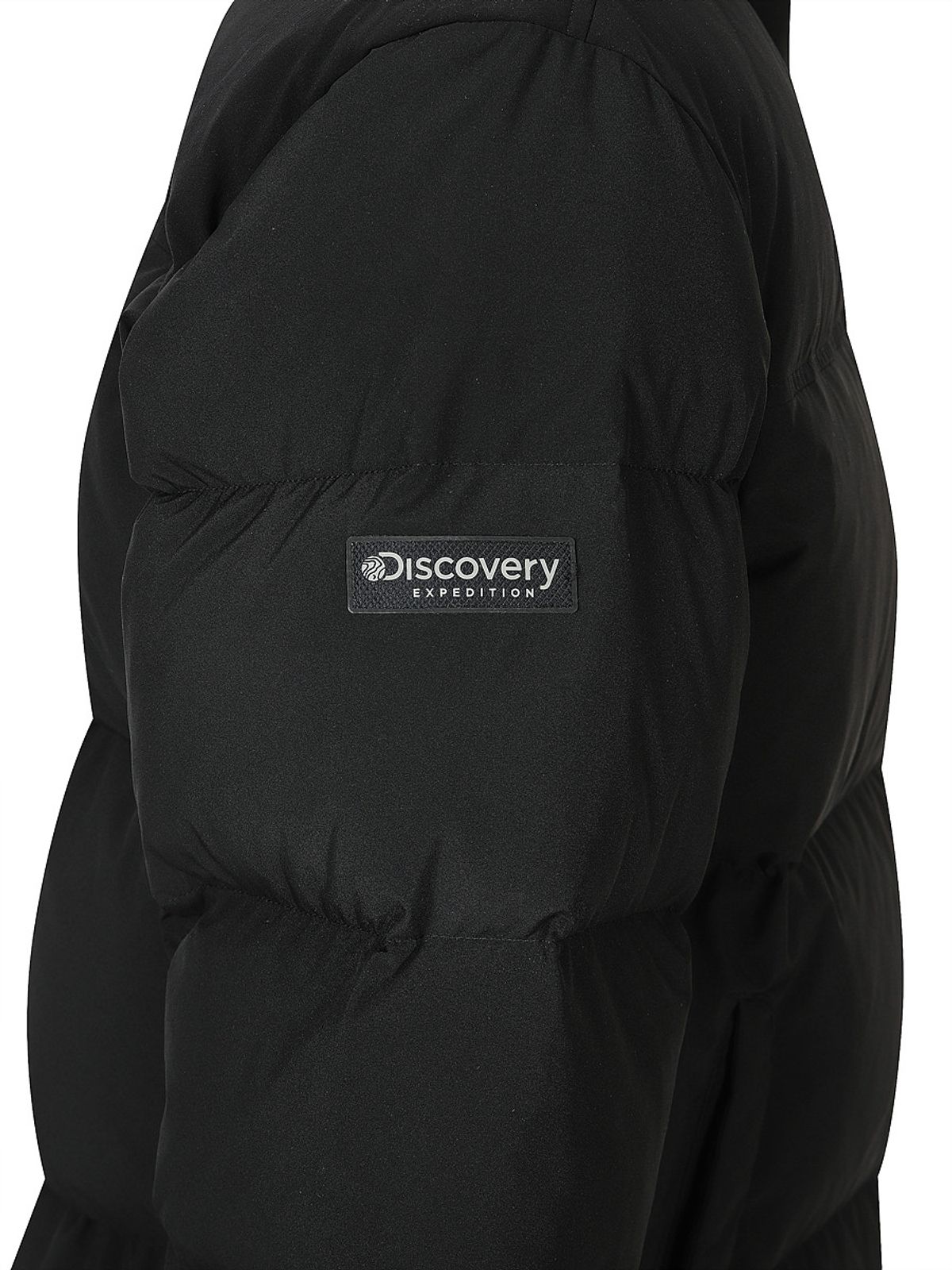 디스커버리 익스페디션(DISCOVERY EXPEDITION) 유니 반슬리 다운 숏패딩 (BLACK)