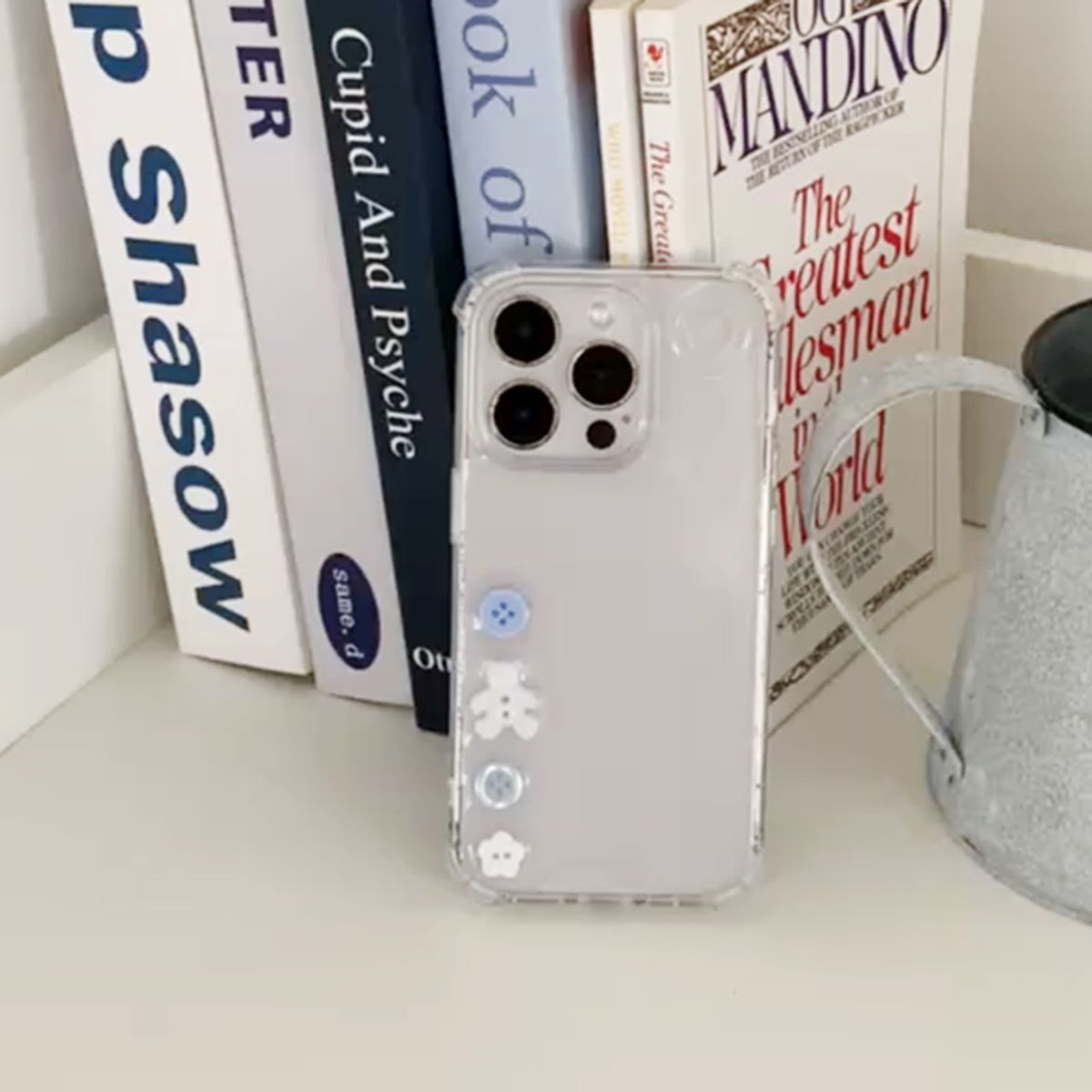 소유템(SOUTEM) Blue Button Case_Resin