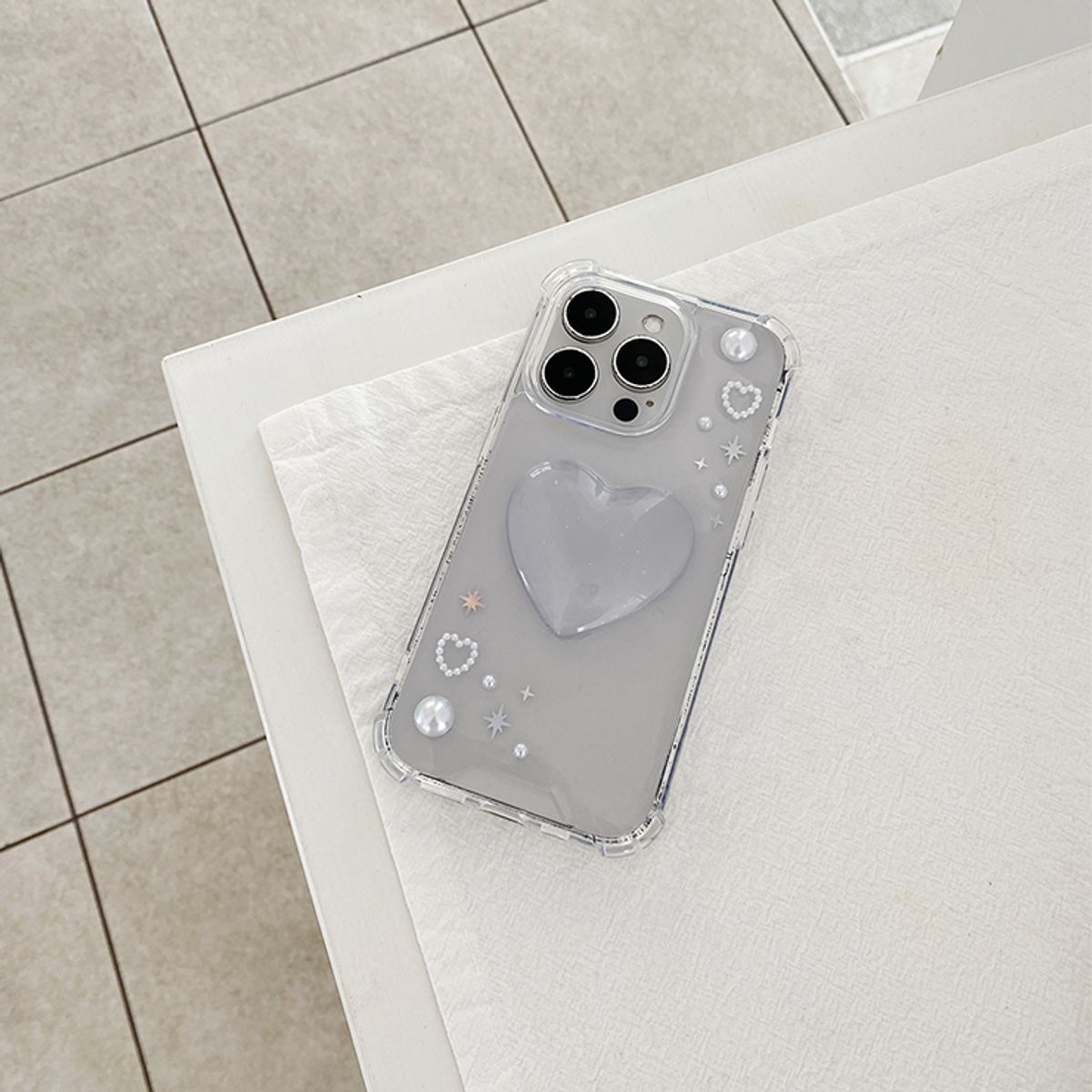 소유템(SOUTEM) Twinkle Heart Phone Case_Resin