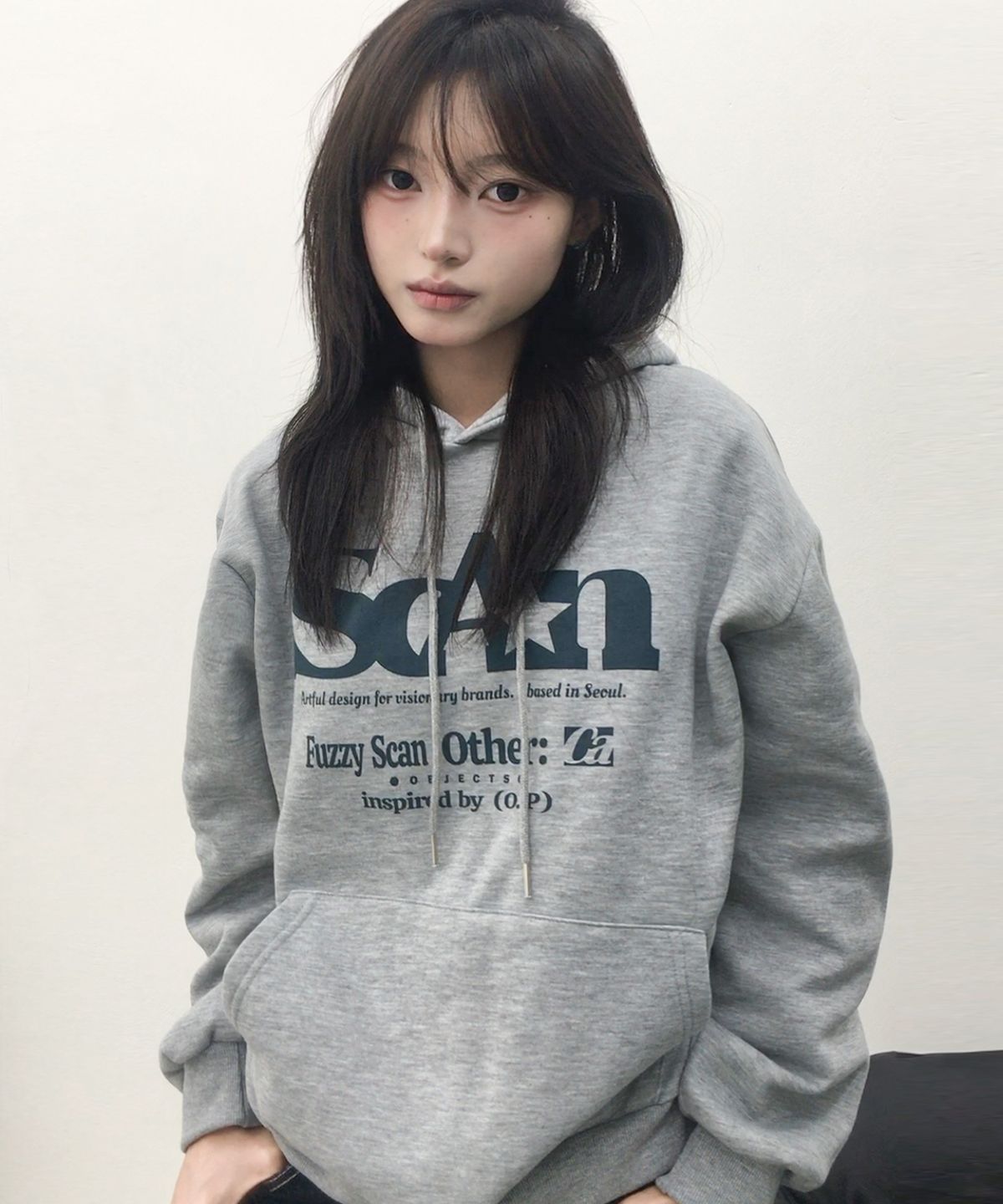 퍼지스캔(FUZZY SCAN) 아더 오브젝트 오버핏 후드 티셔츠 3color