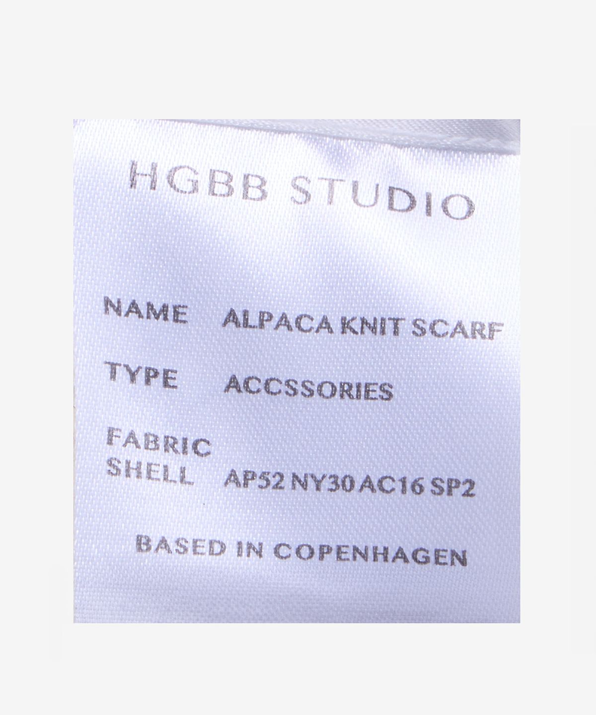 에이치쥐비비 스튜디오(HGBBSTUDIO) 알파카 니트 머플러 - 에스프레소 / M252ALPSCB