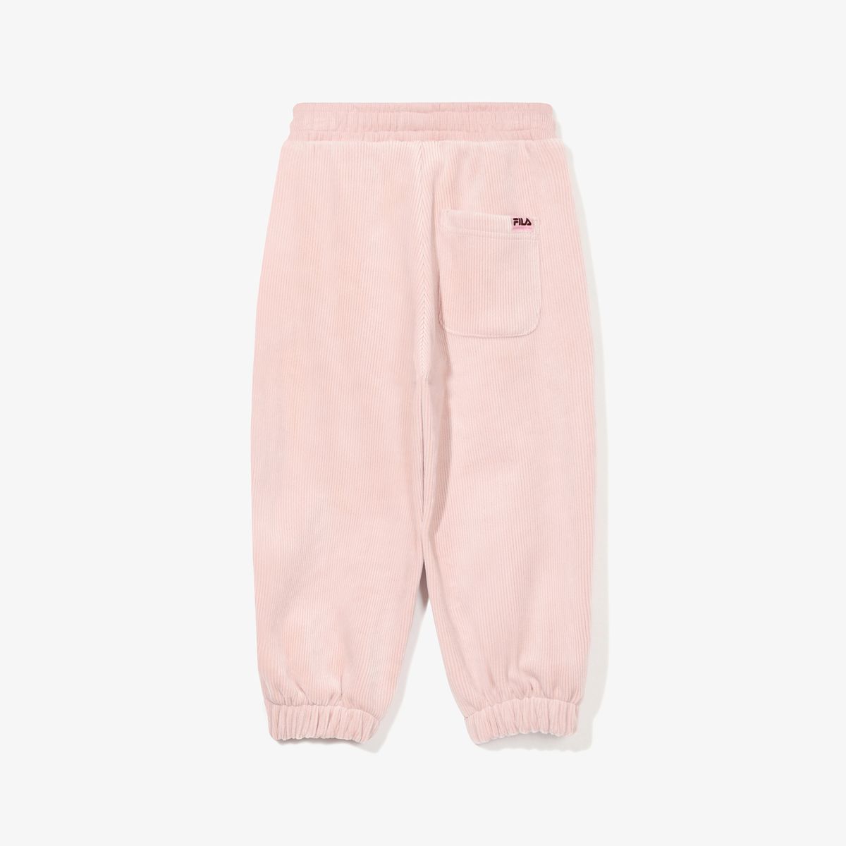 휠라 키즈(FILA KIDS) 골지 벨로아 기모 조거 팬츠