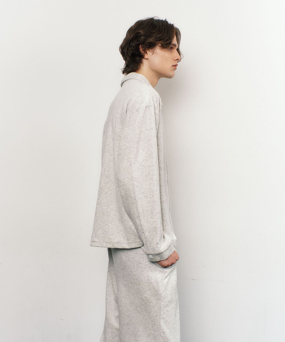 아템포(ATEMPO) VELOUR PAJAMA SET_melange (men)