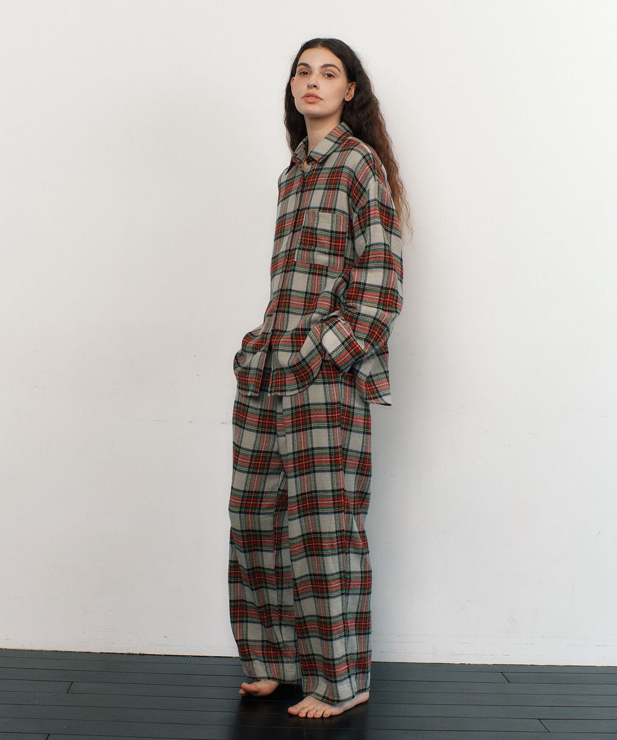아템포(ATEMPO) FIRST PAJAMA COUPLE SET_mellow check