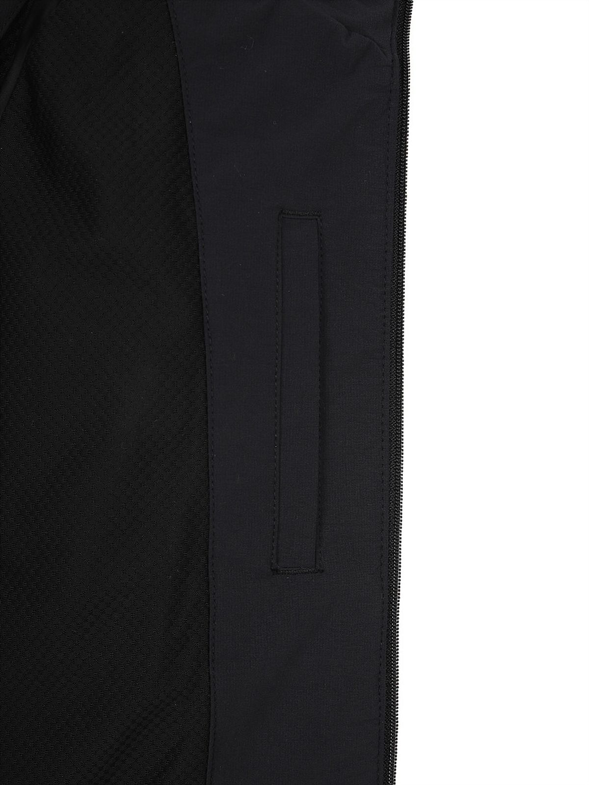 디스커버리 키즈(DISCOVERY KIDS) 키즈 우븐 배색 후드 자켓 (BLACK)