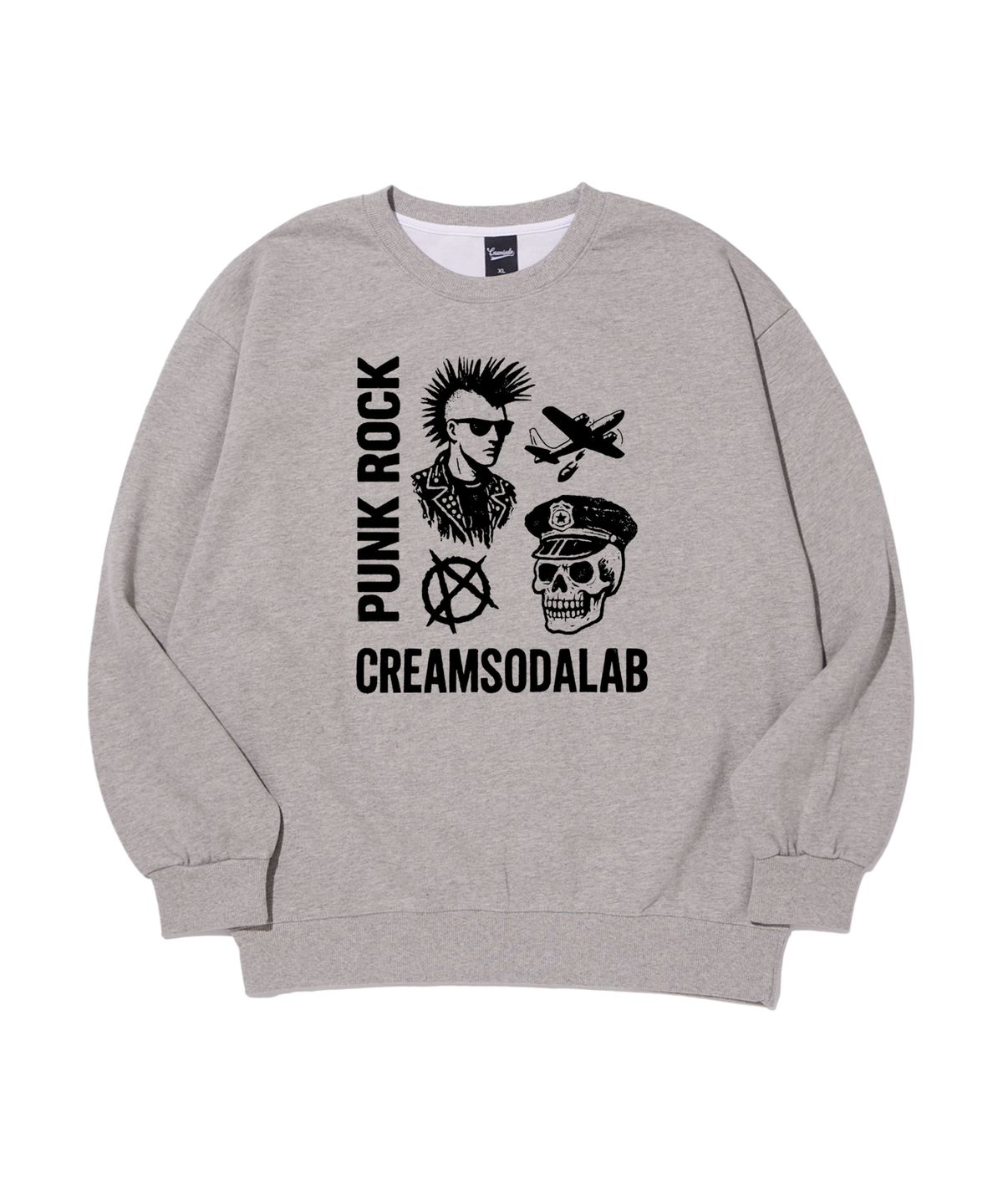 크림소다랩(CREAM SODA LAB) 락 펑크 밴드 맨투맨