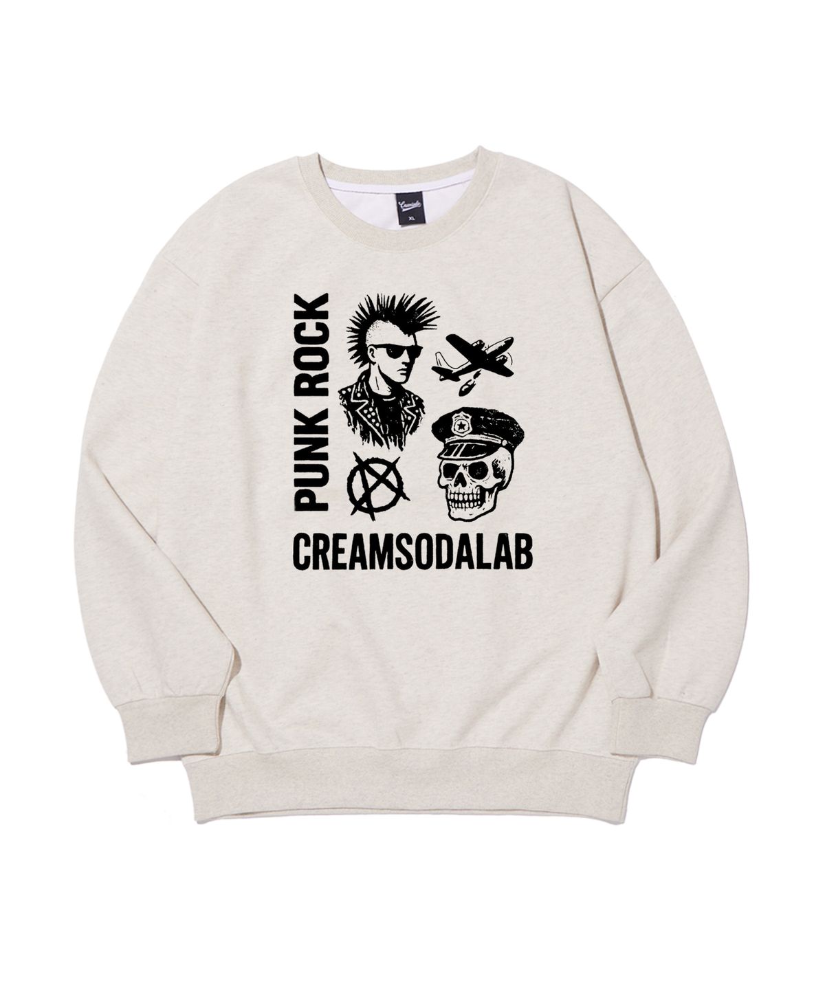 크림소다랩(CREAM SODA LAB) 락 펑크 밴드 맨투맨