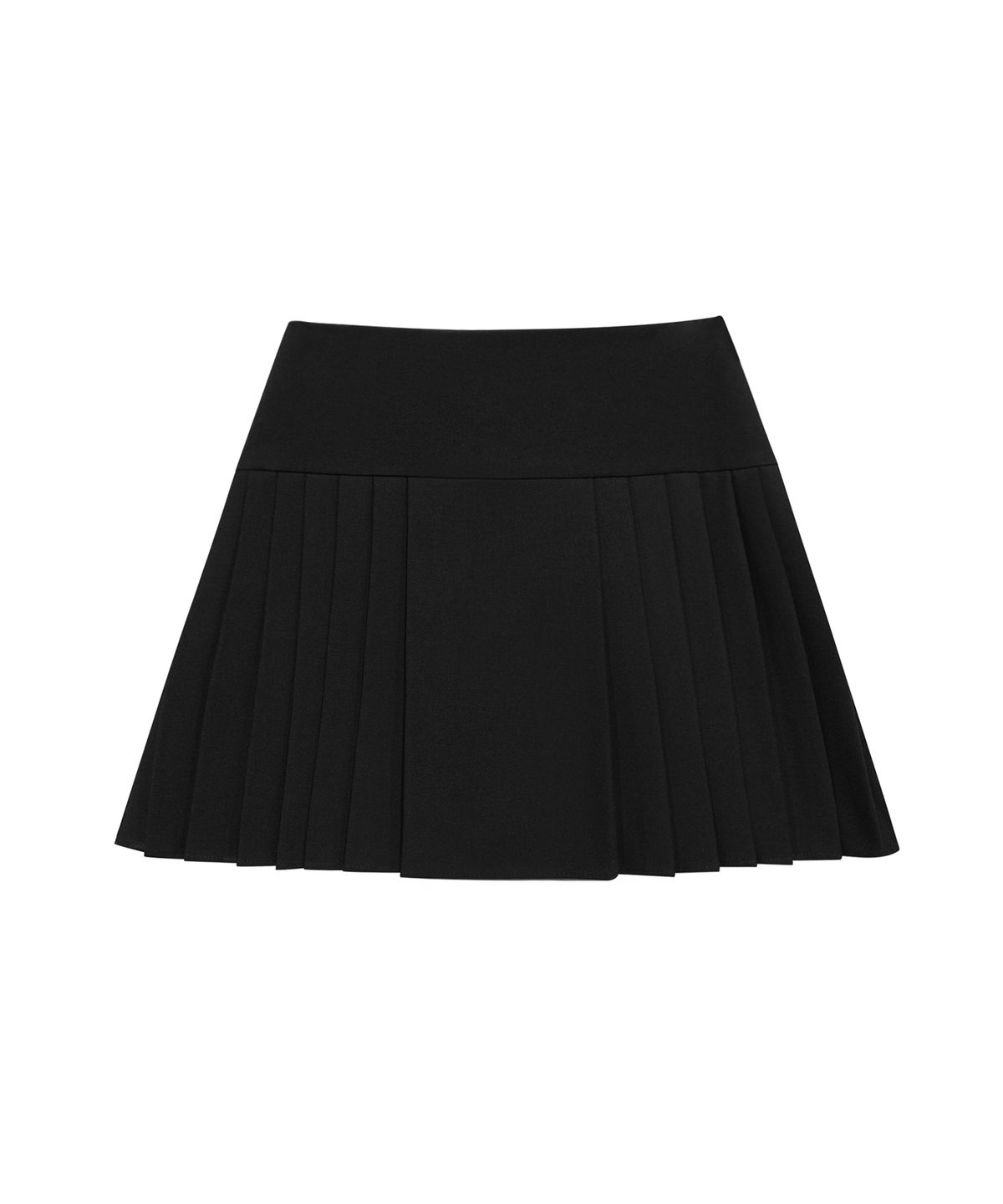 미레코(MIRECO) DIAGONAL TWO BUTTON PLEATS SK BLACK