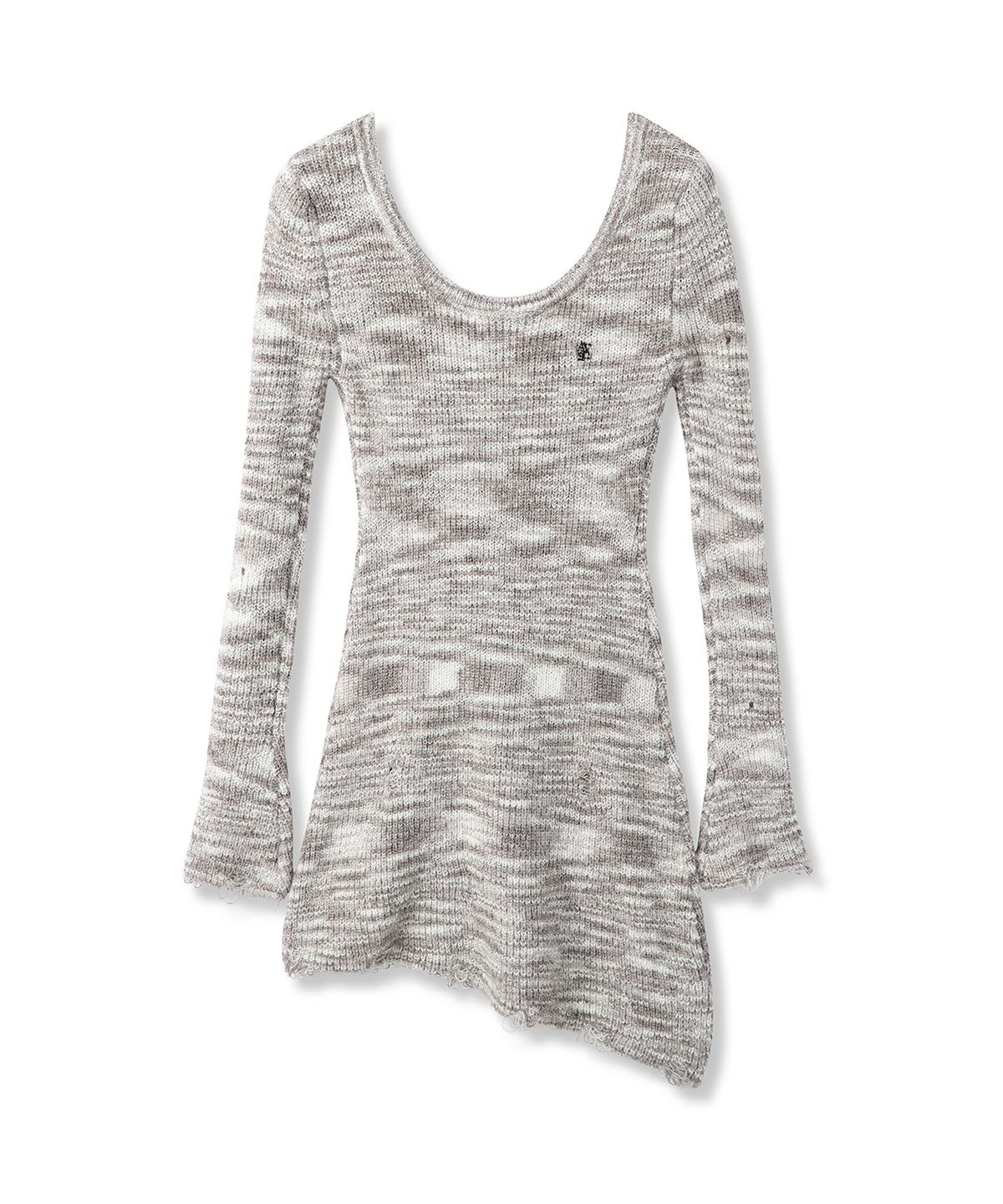 어반드레스(AVANDRESS) Multi Demage Scoop Long Knit_2Colors