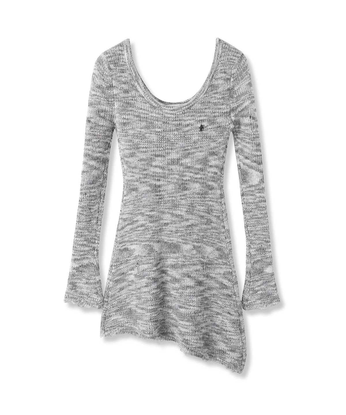 어반드레스(AVANDRESS) Multi Demage Scoop Long Knit_2Colors