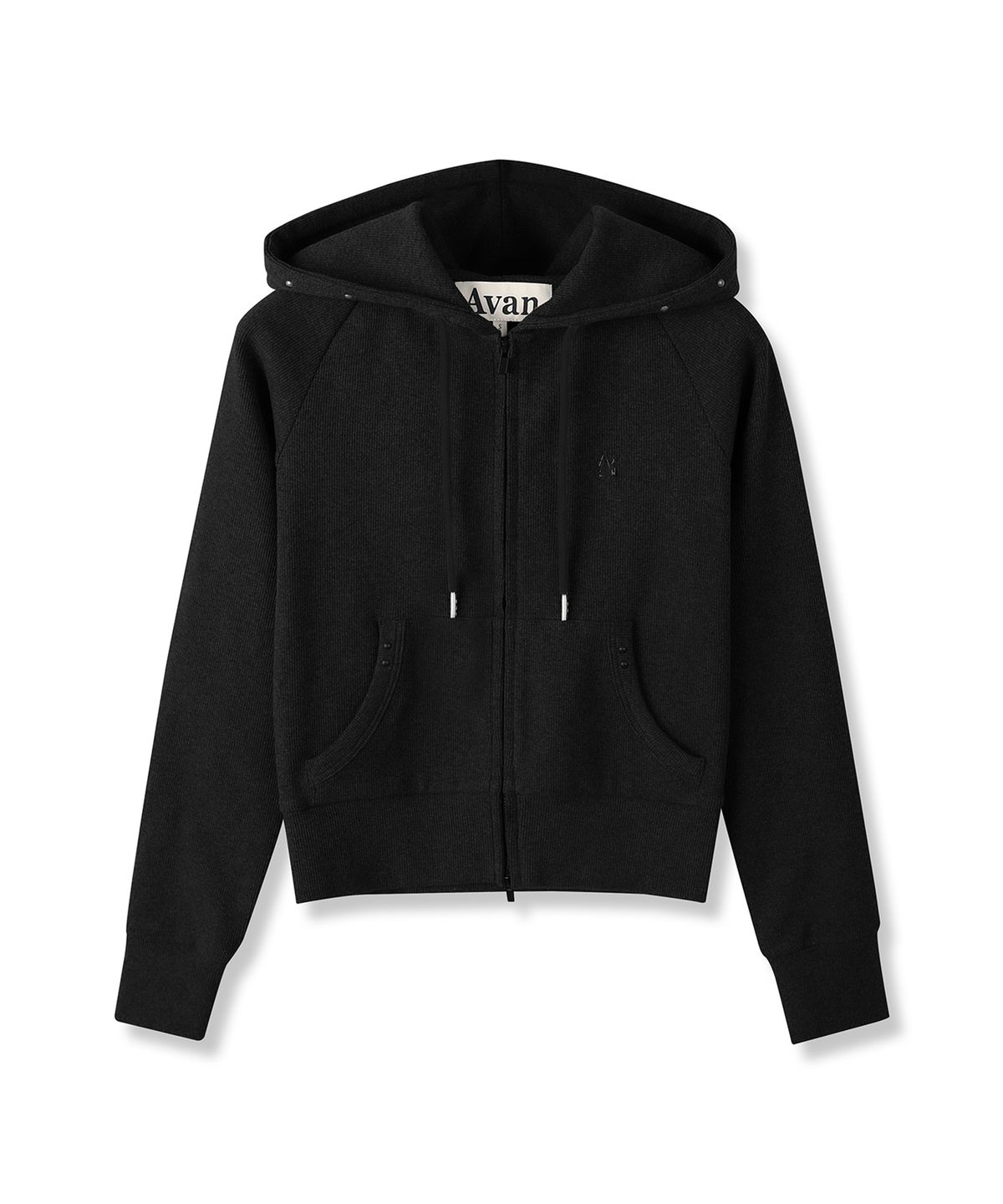 어반드레스(AVANDRESS) Ribet Ribbed Zip-up Hoody_3Colors