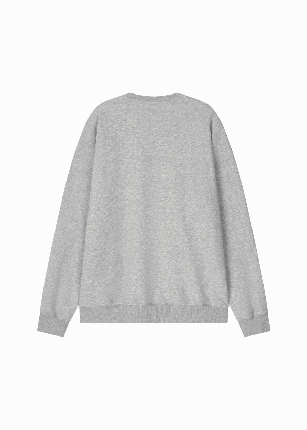 라임라잇 어패럴(LIMELIGHT APPAREL) 어패럴 라임 로고 스웨트셔츠 오버사이즈 (그레이 멜란지/화이트)