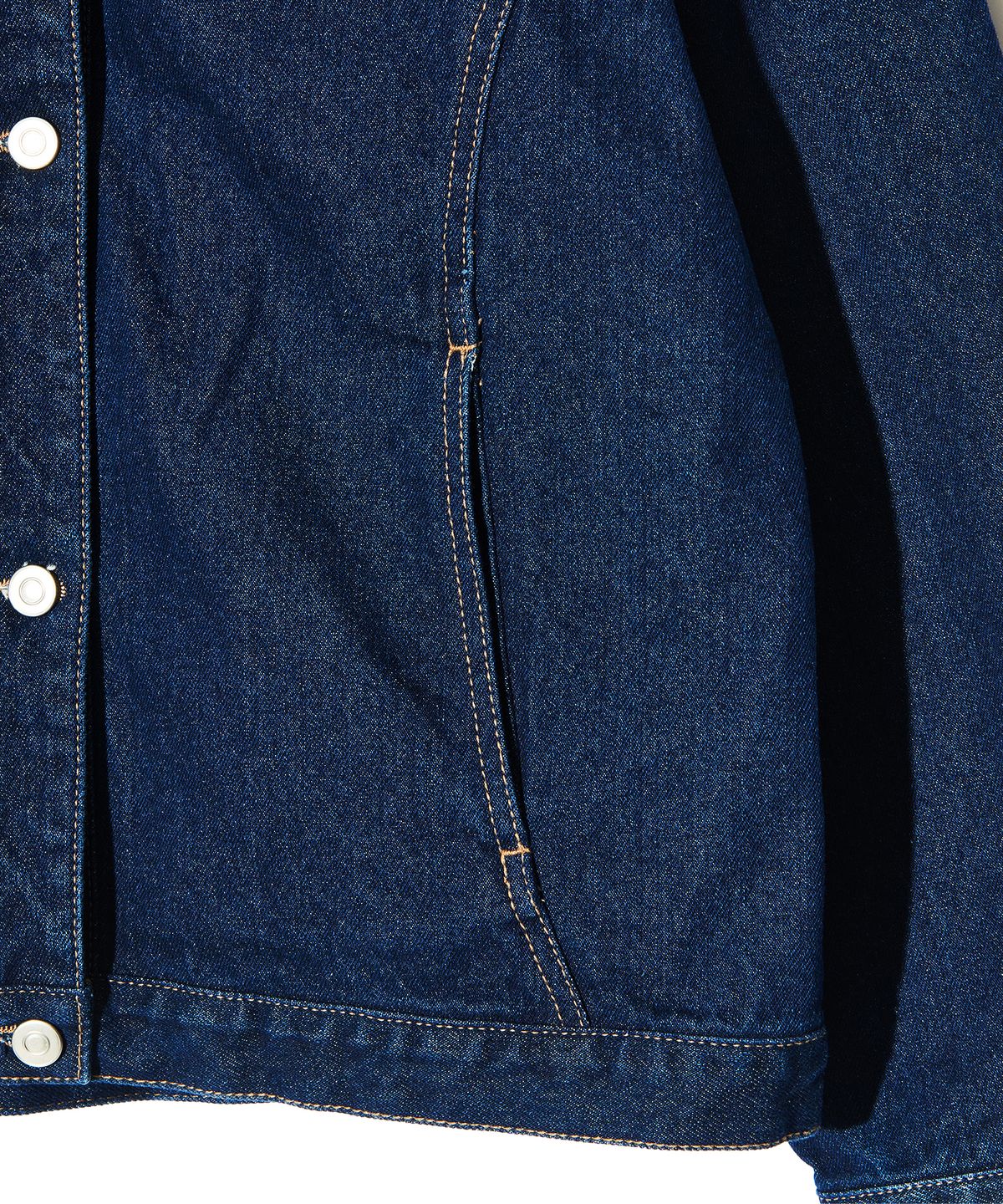 피스메이커(PIECE MAKER) DIVIDE MINIMAL DENIM TRUCKER JACKET (INDIGO)