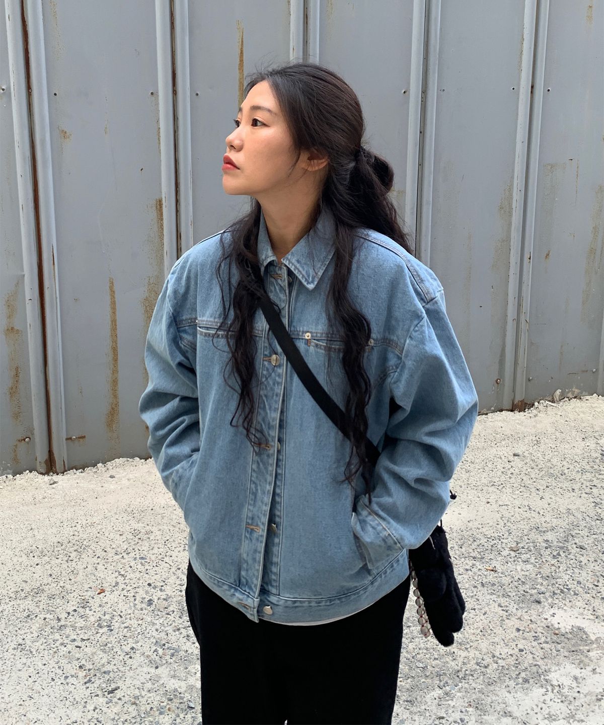 피스메이커(PIECE MAKER) DIVIDE MINIMAL DENIM TRUCKER JACKET (INDIGO)