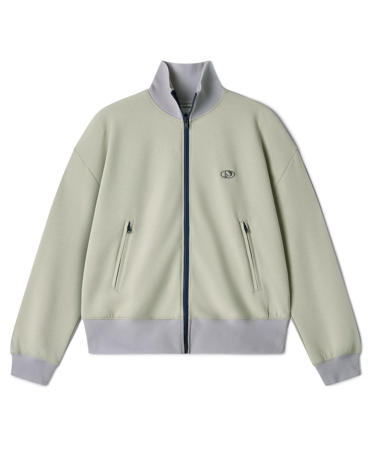 피스메이커(PIECE MAKER) COLOR BLOCK TRACK ZIP UP JACKET (OLIVE)