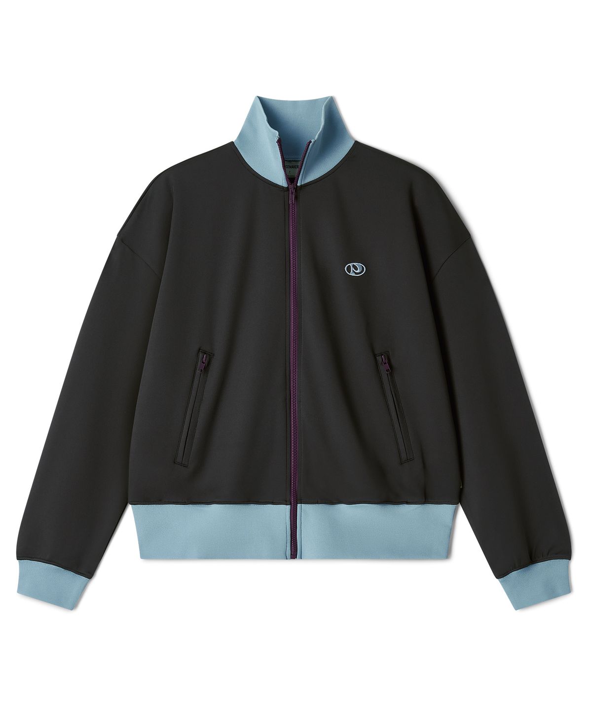 피스메이커(PIECE MAKER) COLOR BLOCK TRACK ZIP UP JACKET (CHARCOAL)