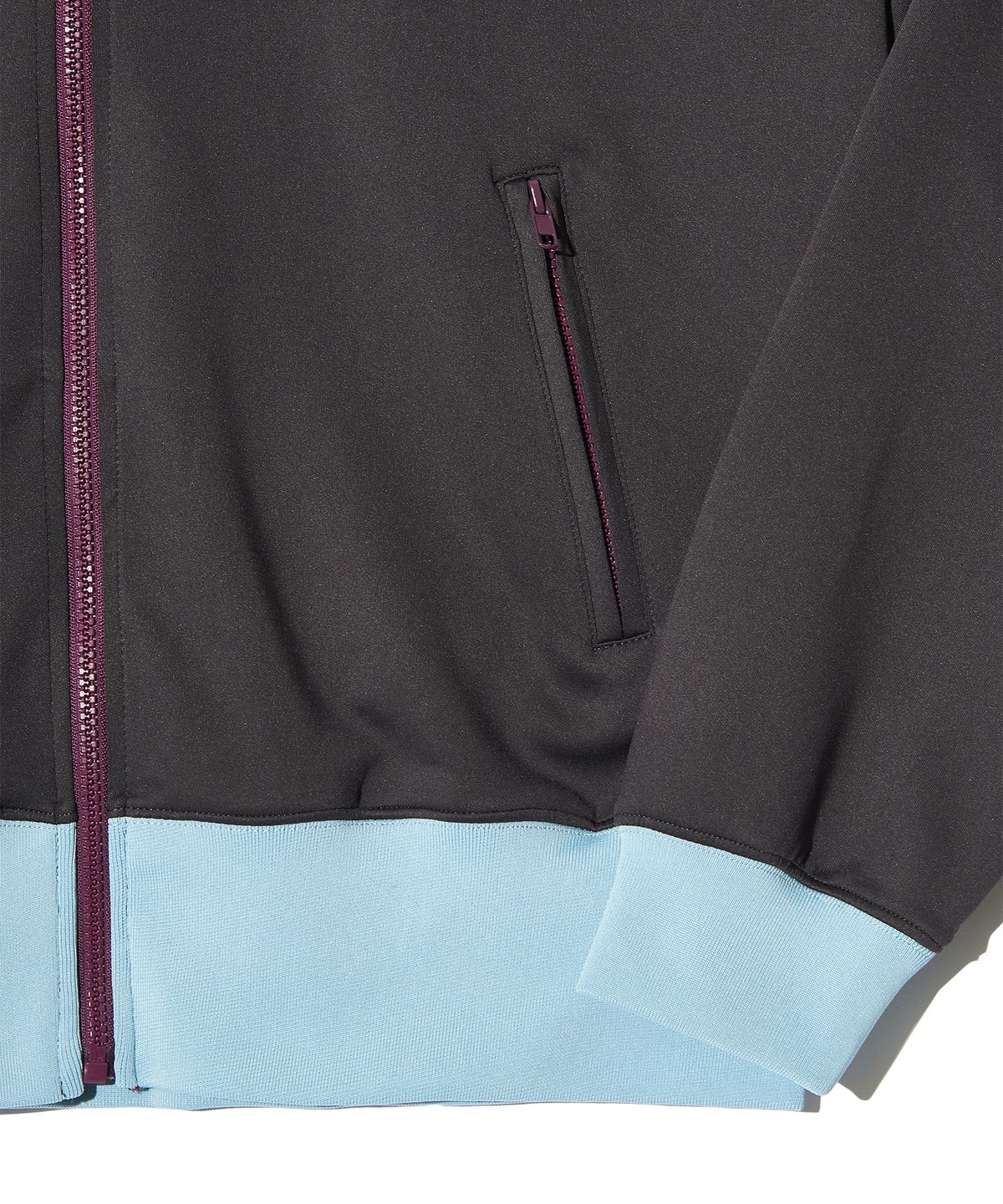 피스메이커(PIECE MAKER) COLOR BLOCK TRACK ZIP UP JACKET (CHARCOAL)