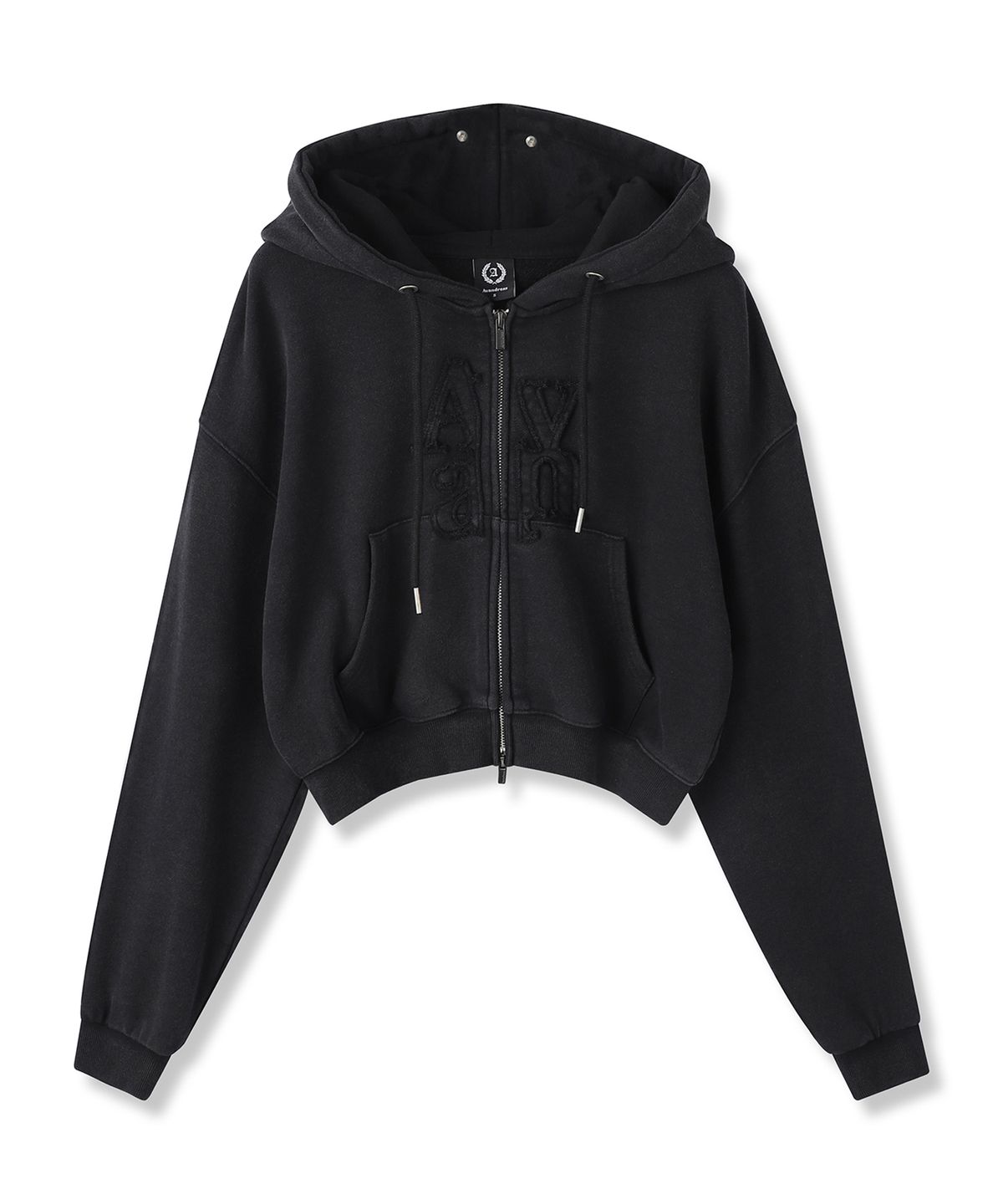 어반드레스(AVANDRESS) Aa Raw Crop Hood Zip-up_2Colors