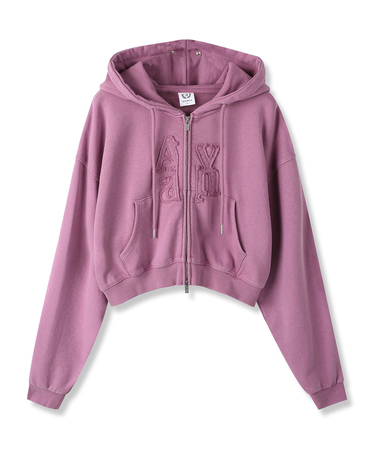 어반드레스(AVANDRESS) Aa Raw Crop Hood Zip-up_2Colors