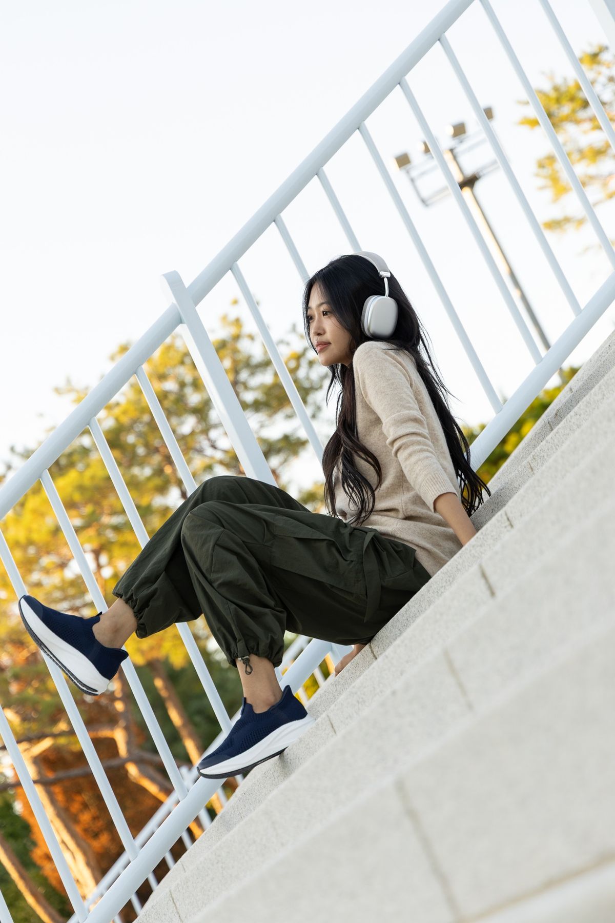 제뉴인그립(GENUINEGRIP) GENEFIT-X Hands Free 기능성 운동화 - 네이비