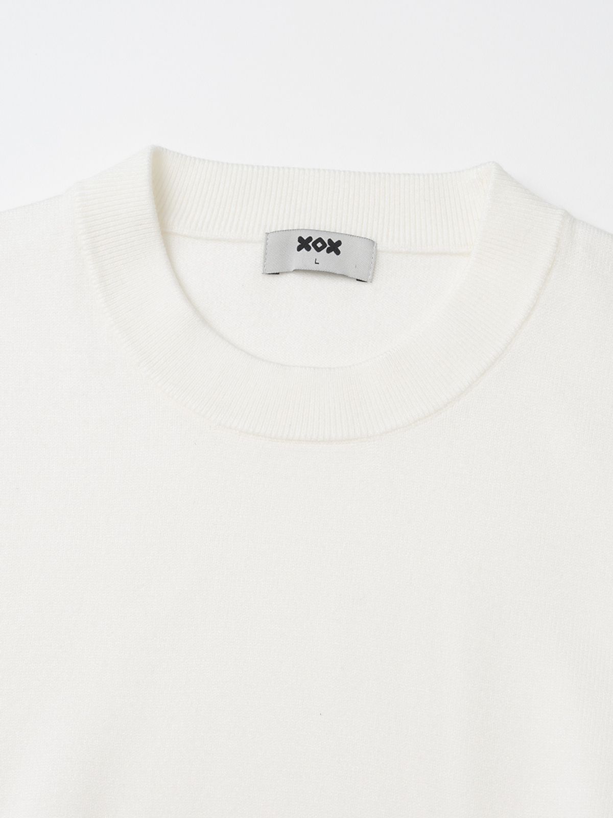 엑스오엑스(XOX) 에센셜 라운드 크롭 니트 [IVORY]