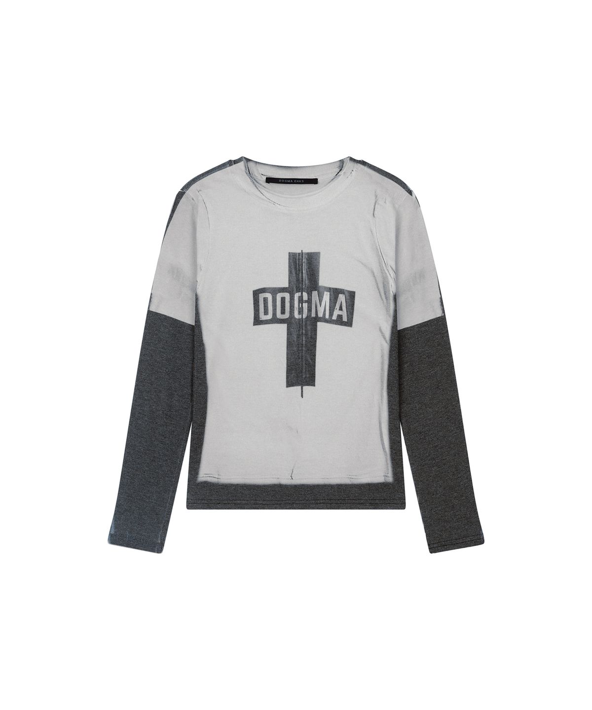 도그마 엑스(DOGMA EHKS) TROMPE L OEIL CROSS LONG SLEEVE GREY