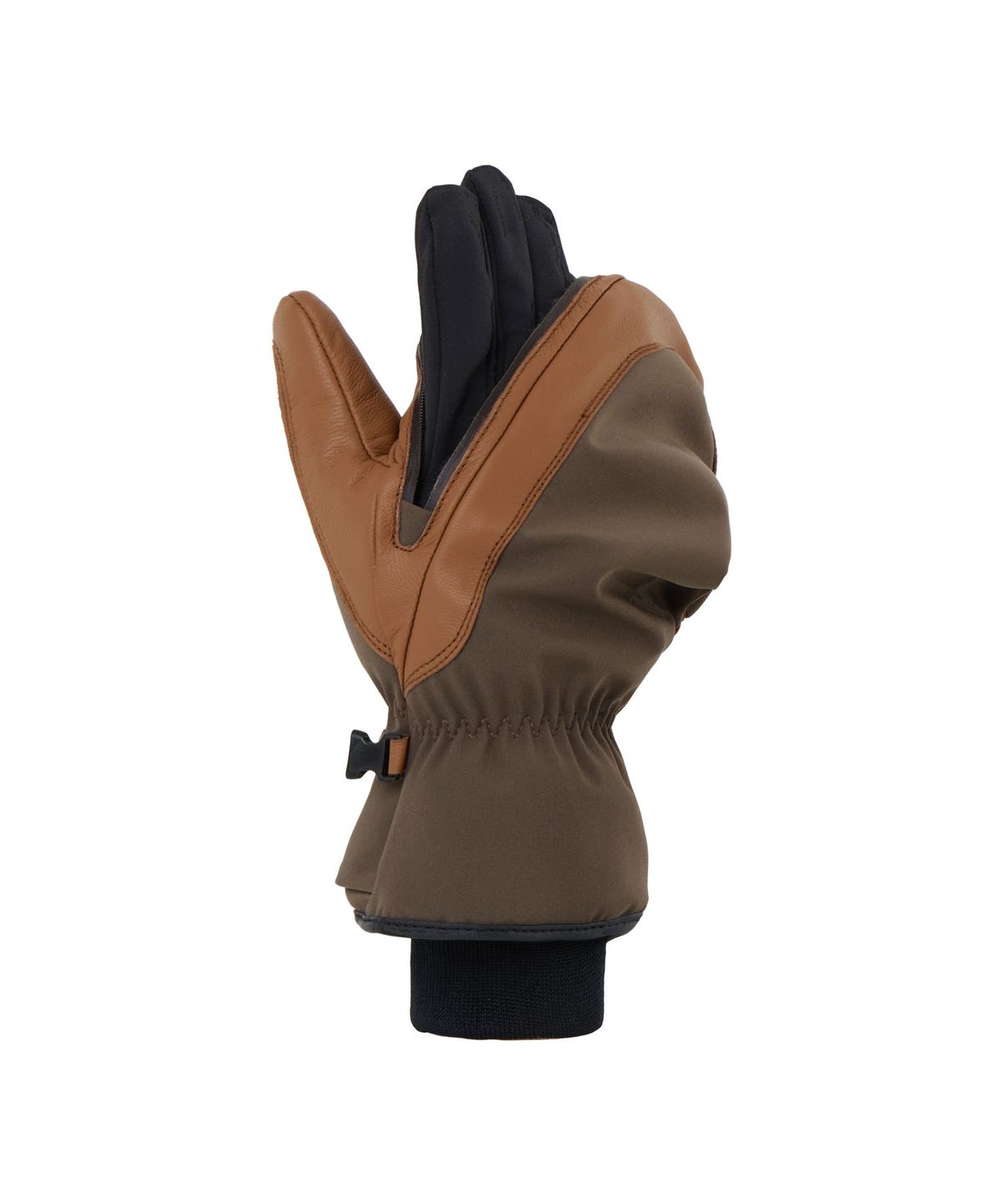 디미토(DIMITO) LEATHER 3-WAY OPEN MITTEN MUD