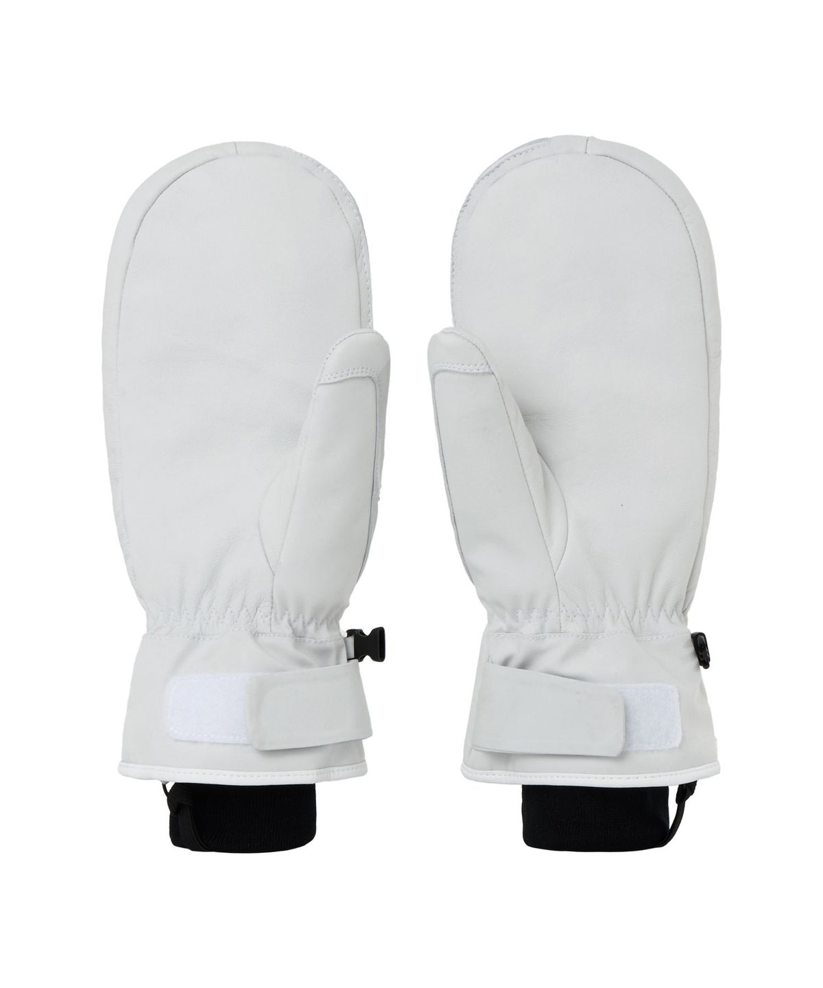 디미토(DIMITO) LEATHER 3-WAY OPEN MITTEN COOL WHITE